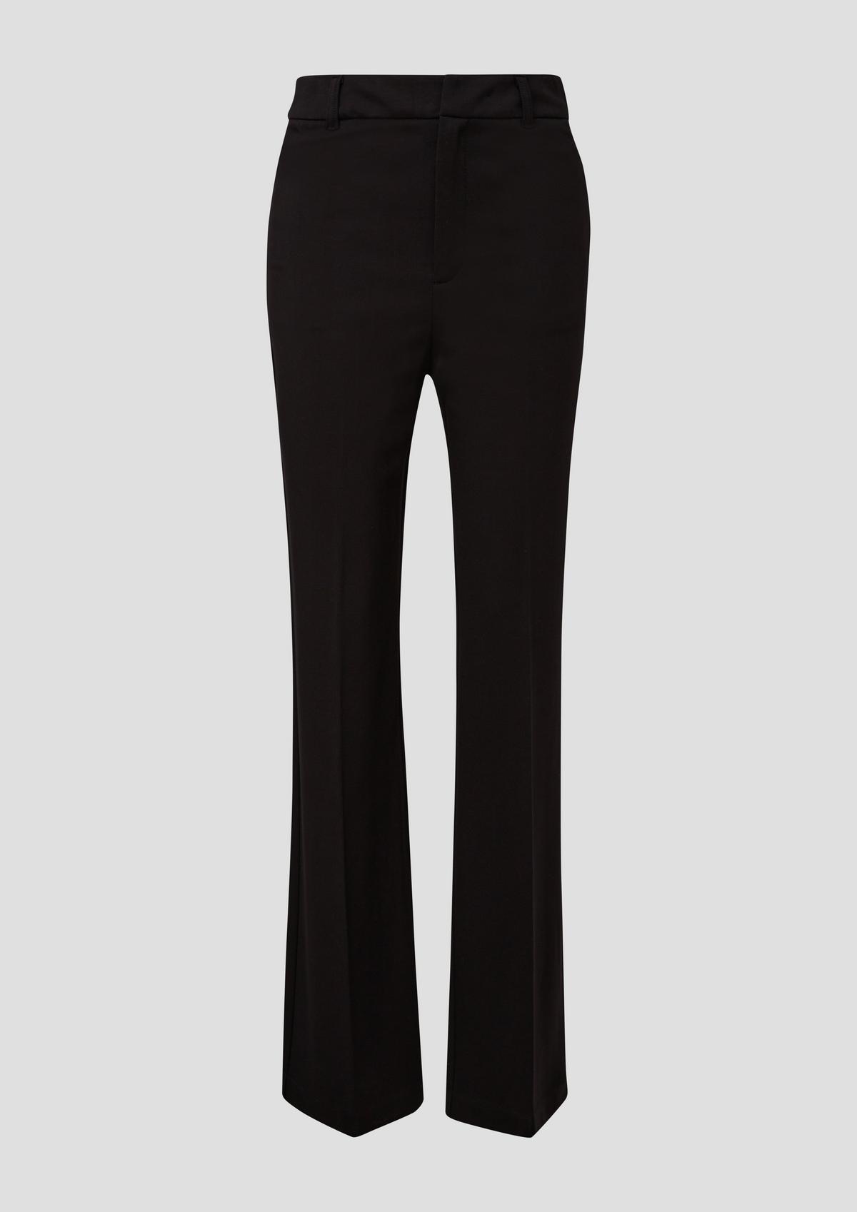 s.Oliver Interlock jersey trousers with a straight leg