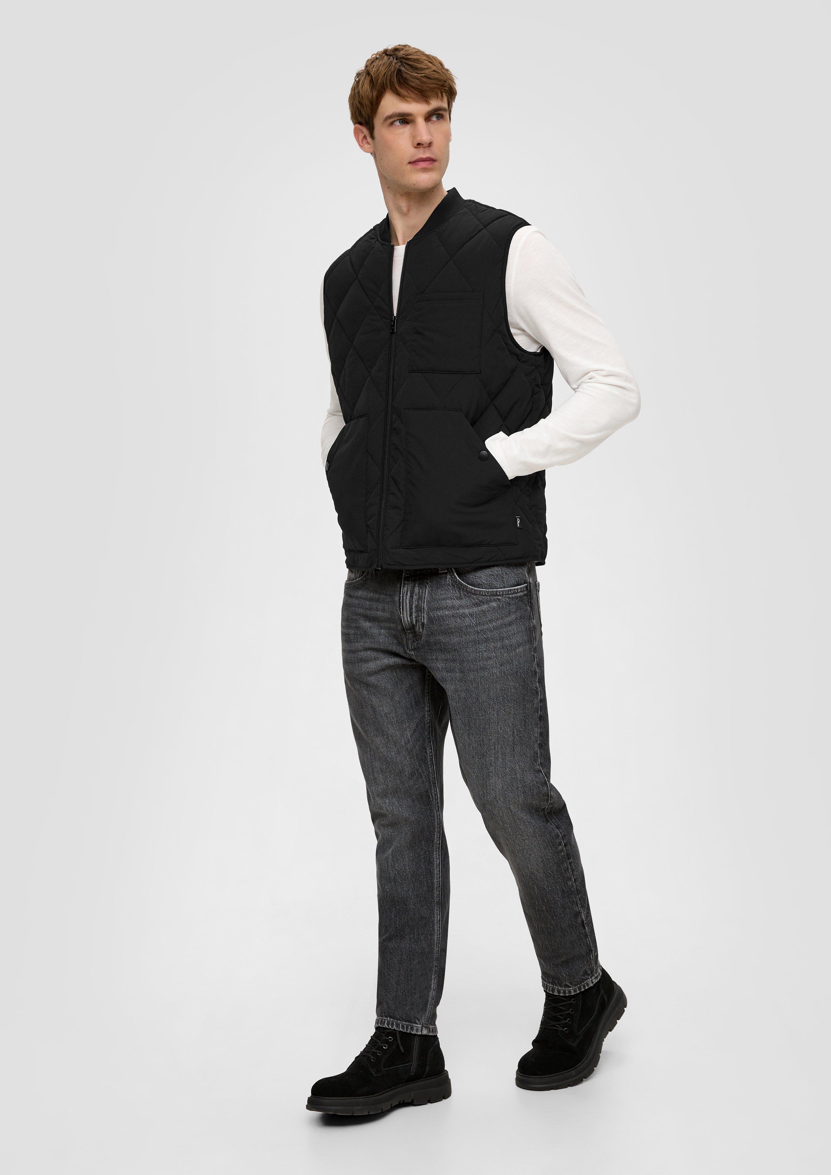 Lightweight body warmer with quilting black s.Oliver