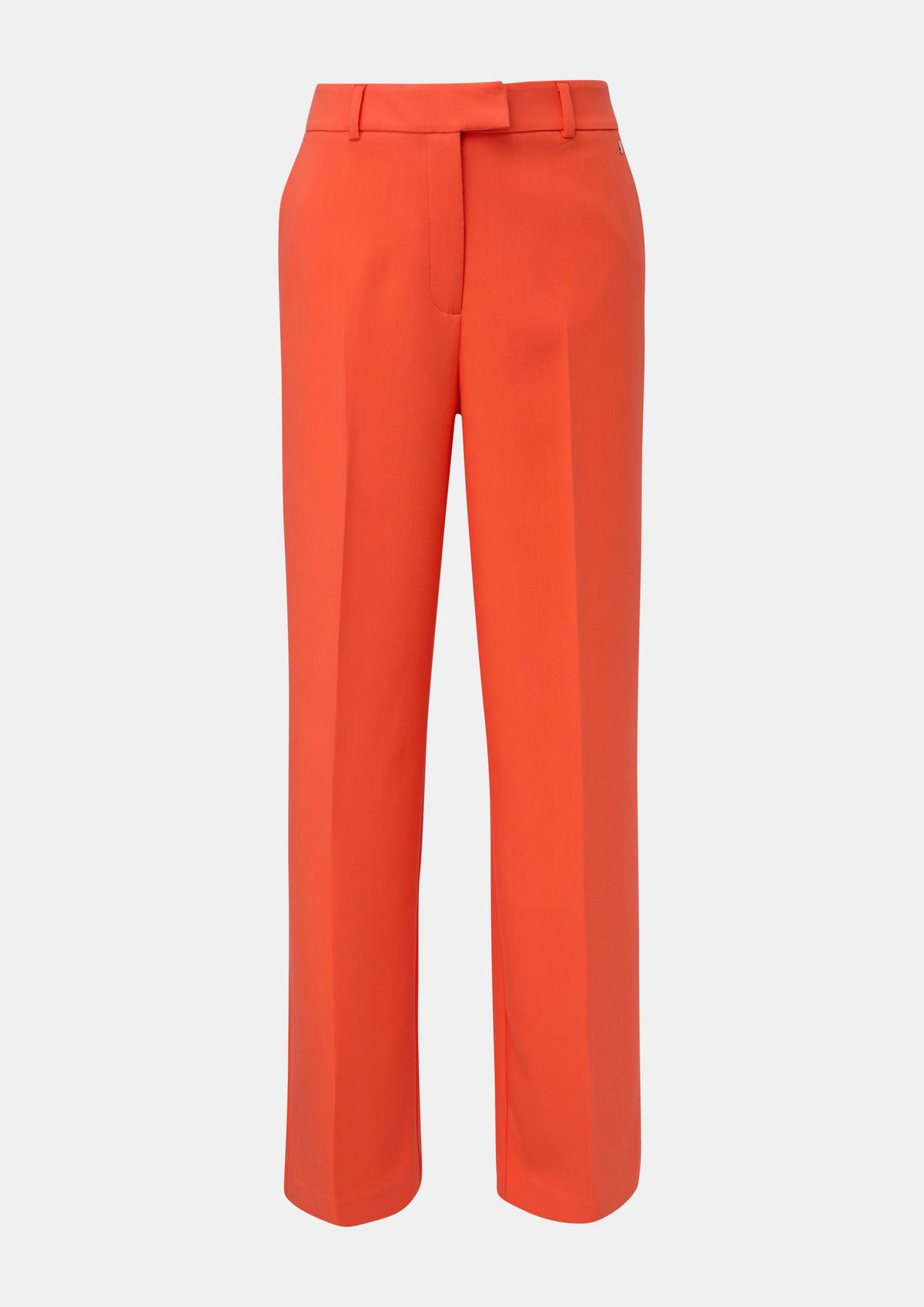 comma Regular fit: twill trousers with a wide leg