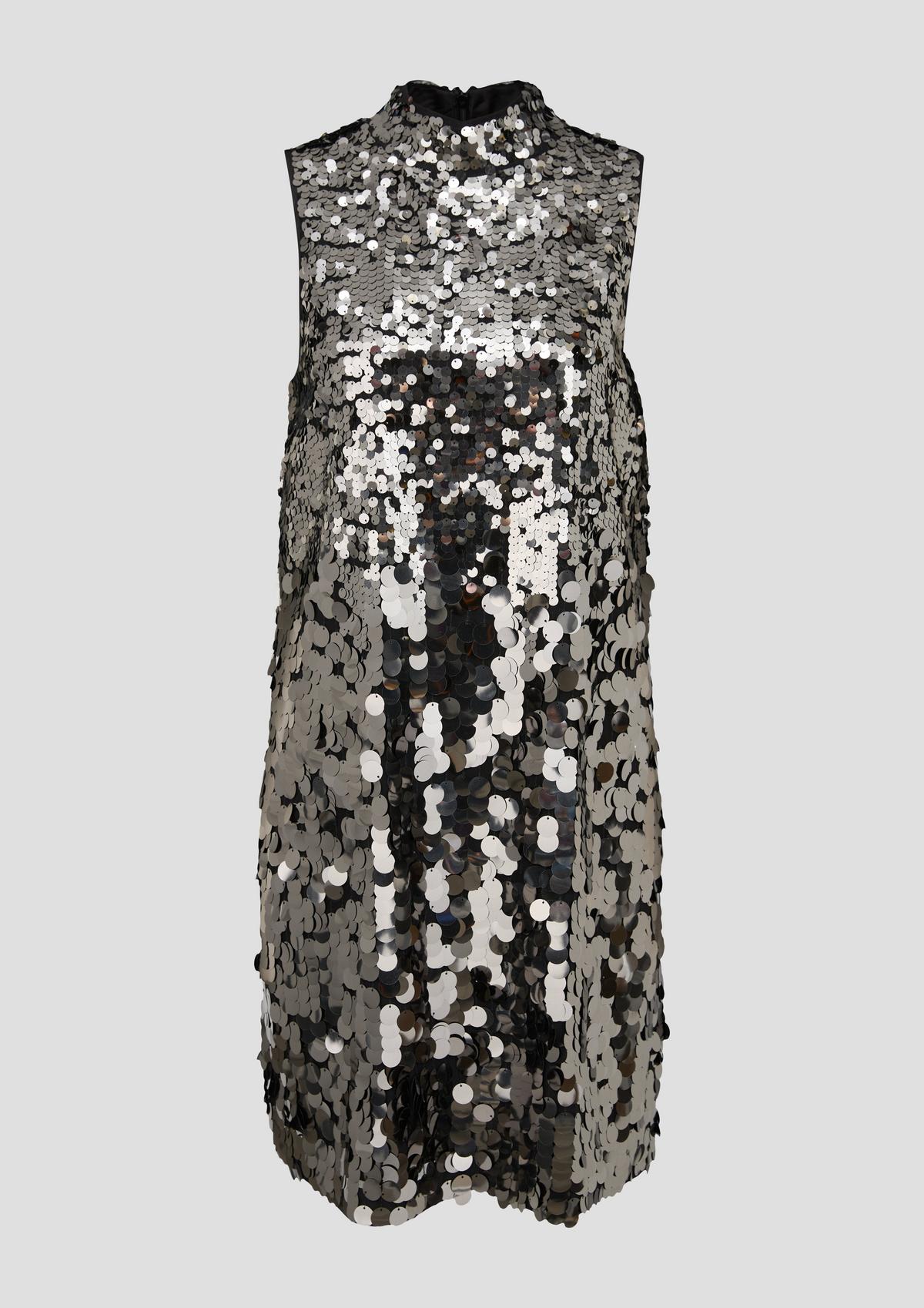s.Oliver Mesh dress with a sequinned trim