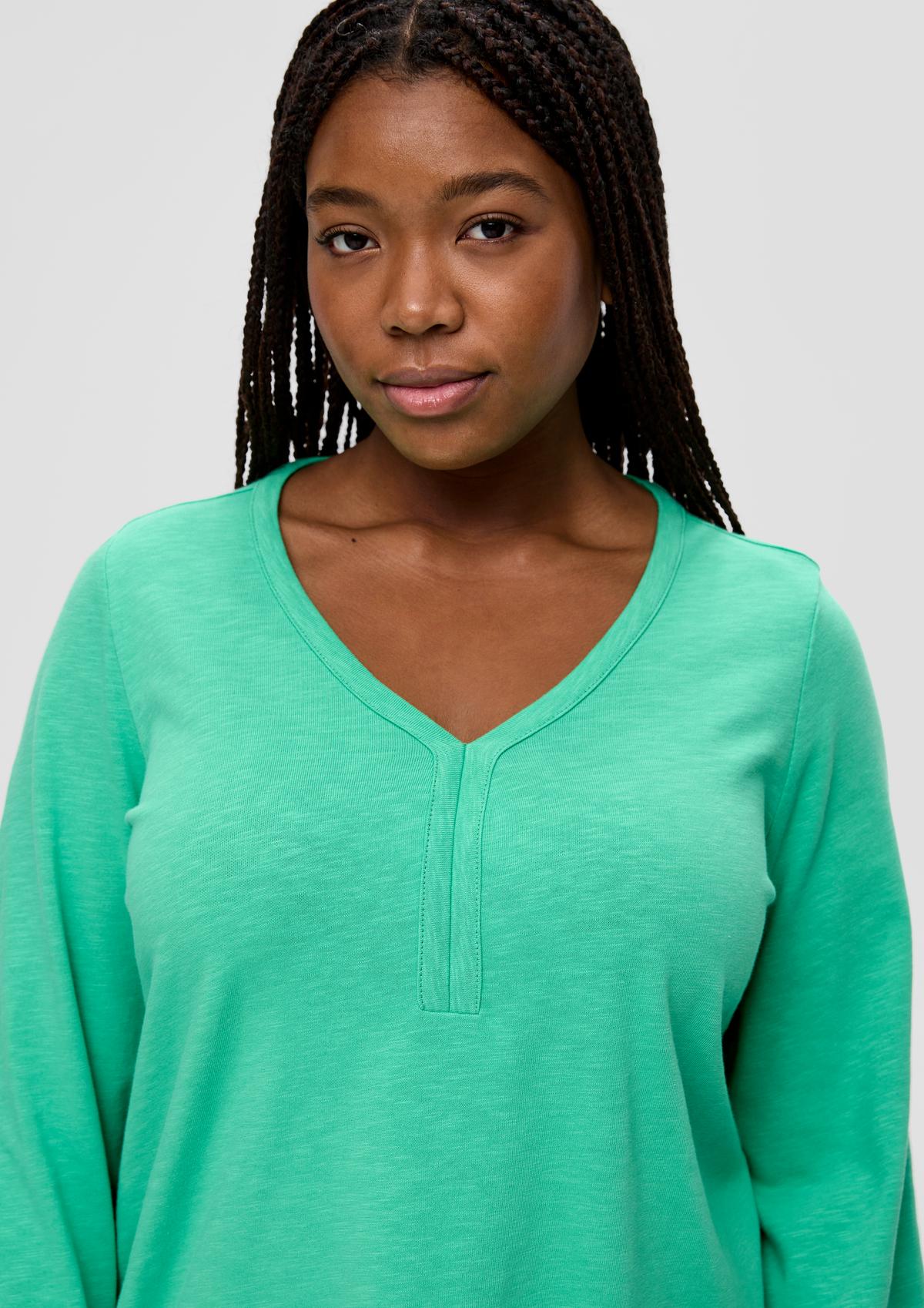 s.Oliver Long sleeve top with a slub yarn texture