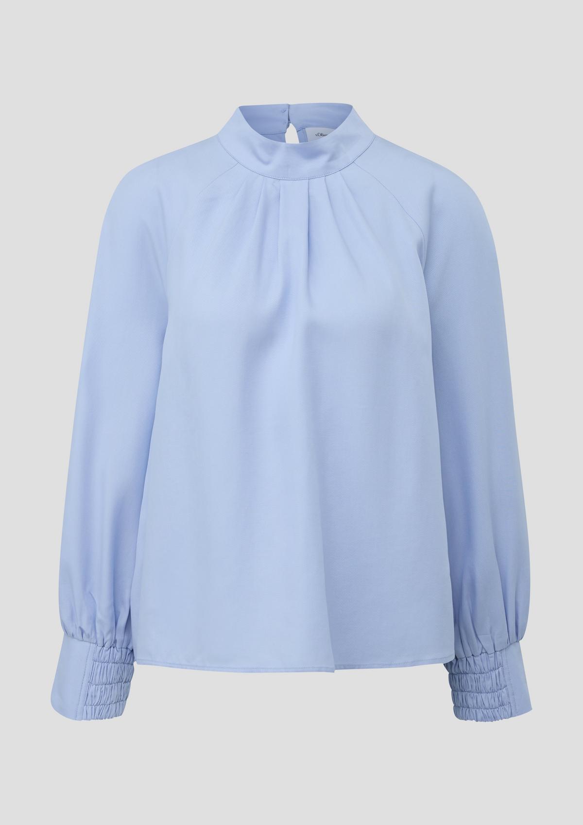 s.Oliver High-fastening lyocell blouse