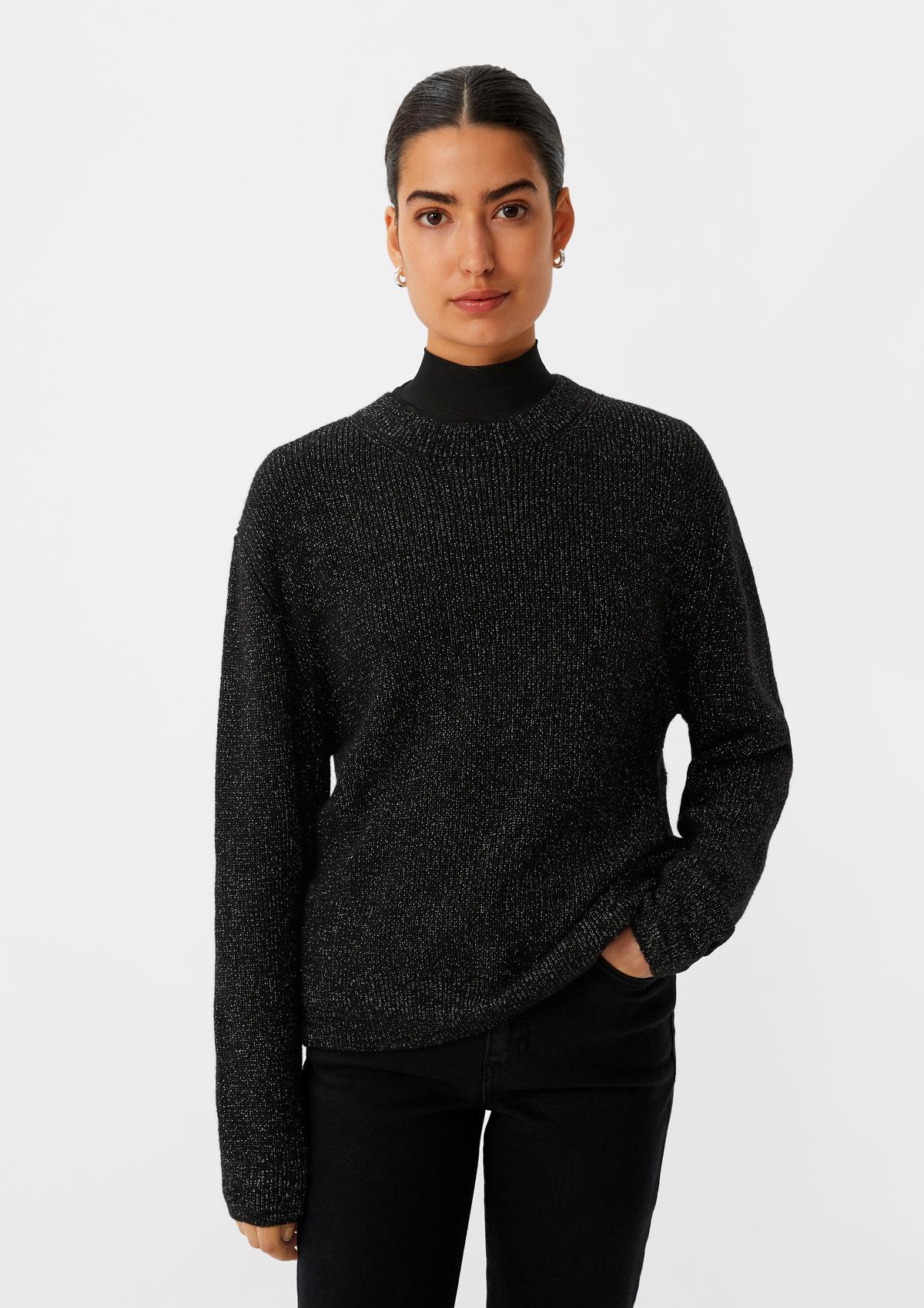 comma Knitted jumper with glitter yarn