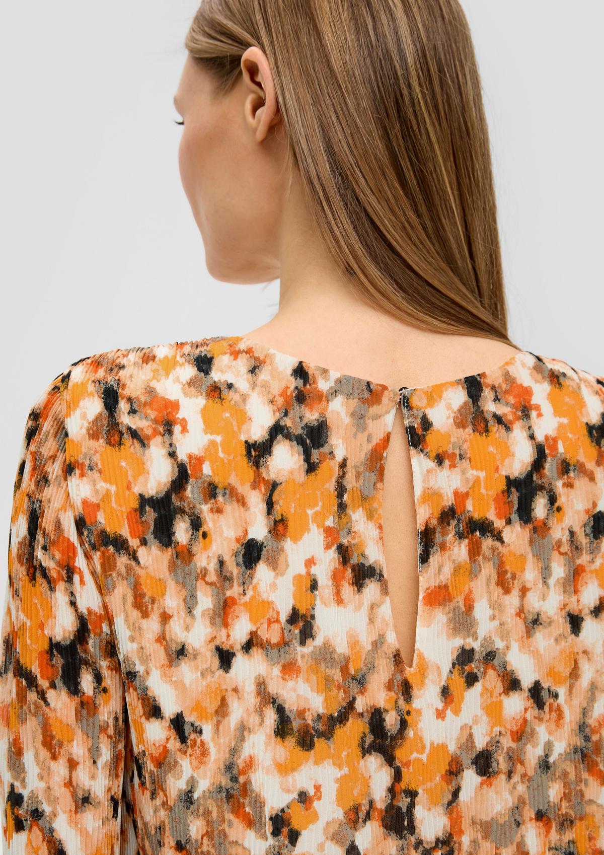 s.Oliver Chiffon blouse with woven texture