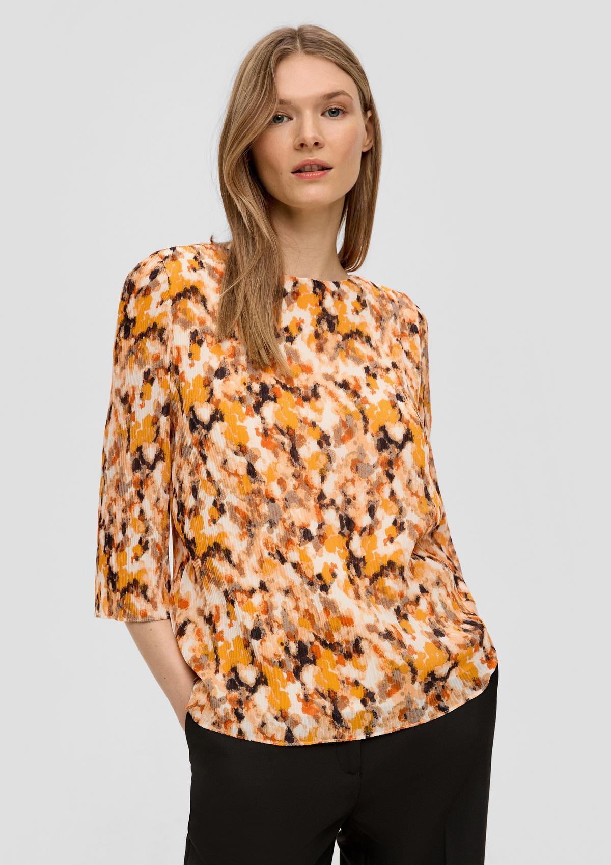 s.Oliver Chiffon blouse with woven texture