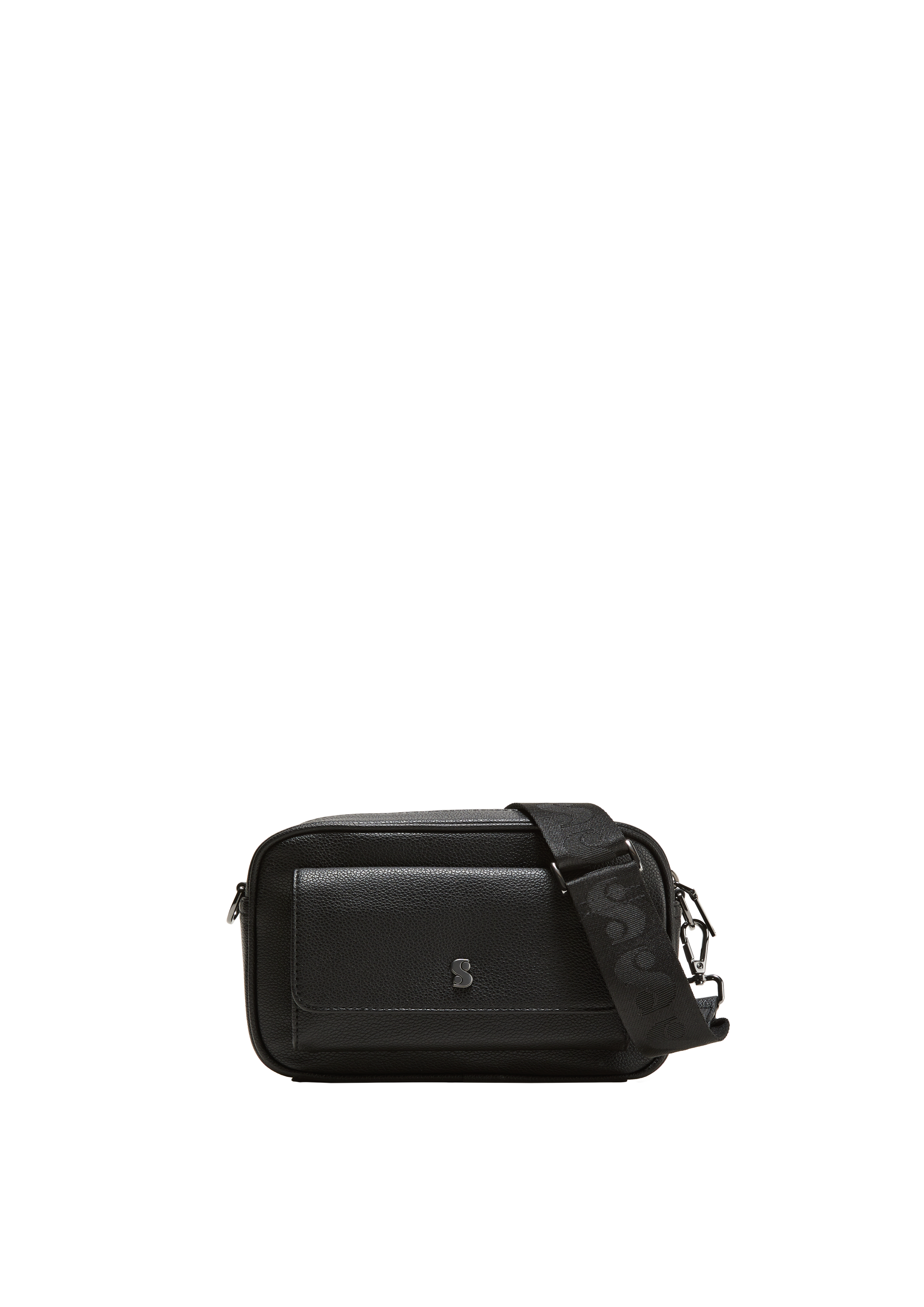 s.Oliver - Camera Bag in Leder-Optik, Damen, schwarz