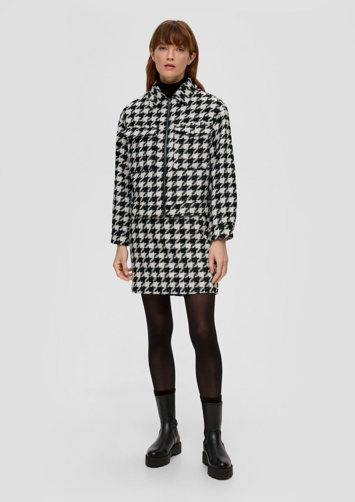 s.Oliver Jacket with a woven pattern and metallic effect