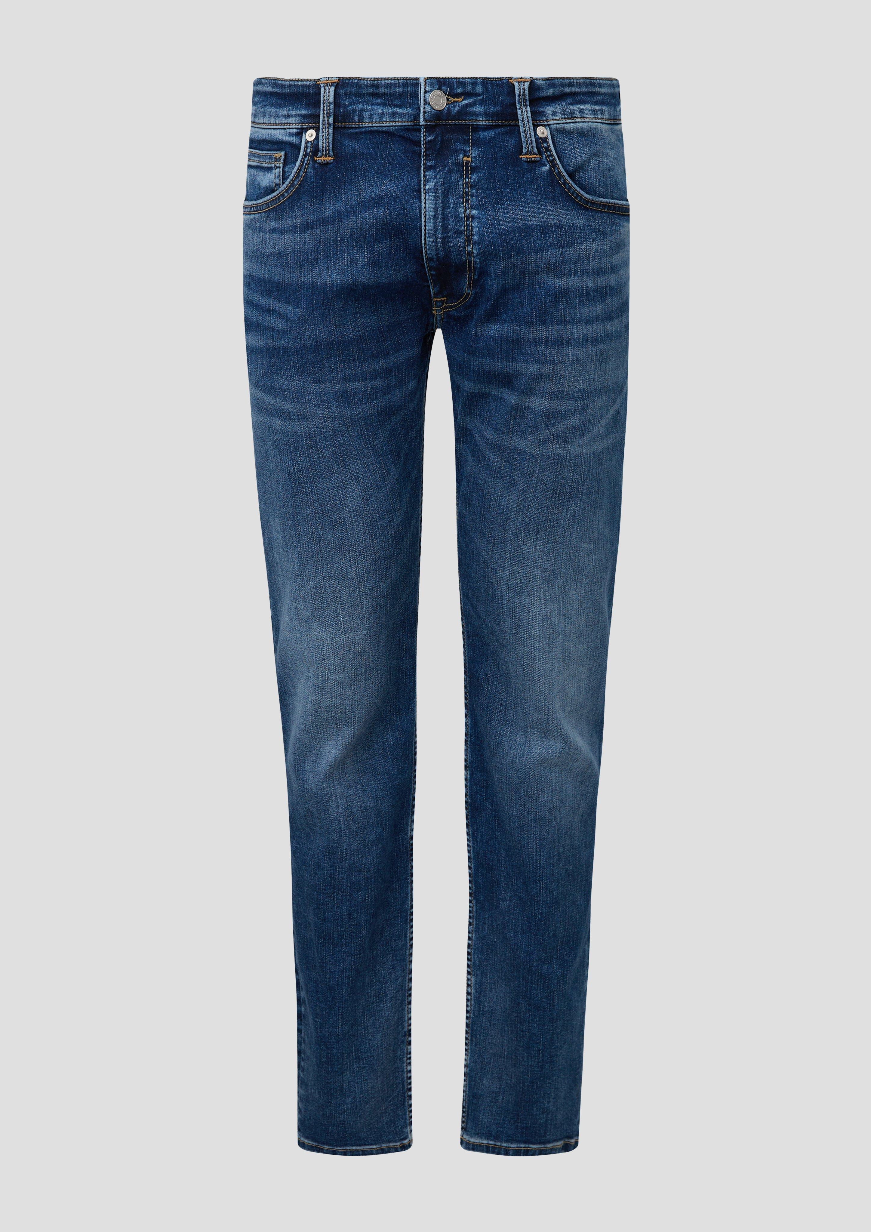 s.Oliver - Jeans Keith / Slim Fit /  Mid Rise / Straight Leg, Herren, blau