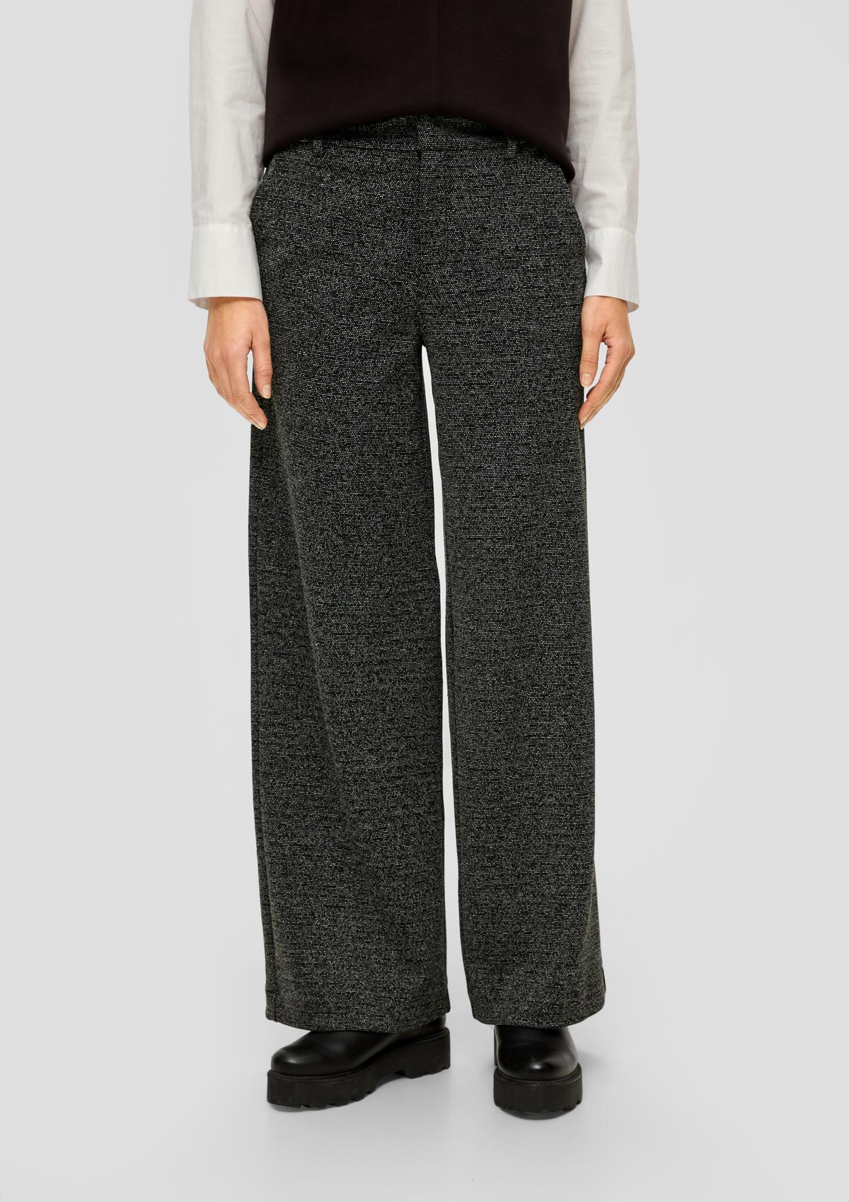 s.Oliver Regular fit: trousers with a wide Palazzo leg