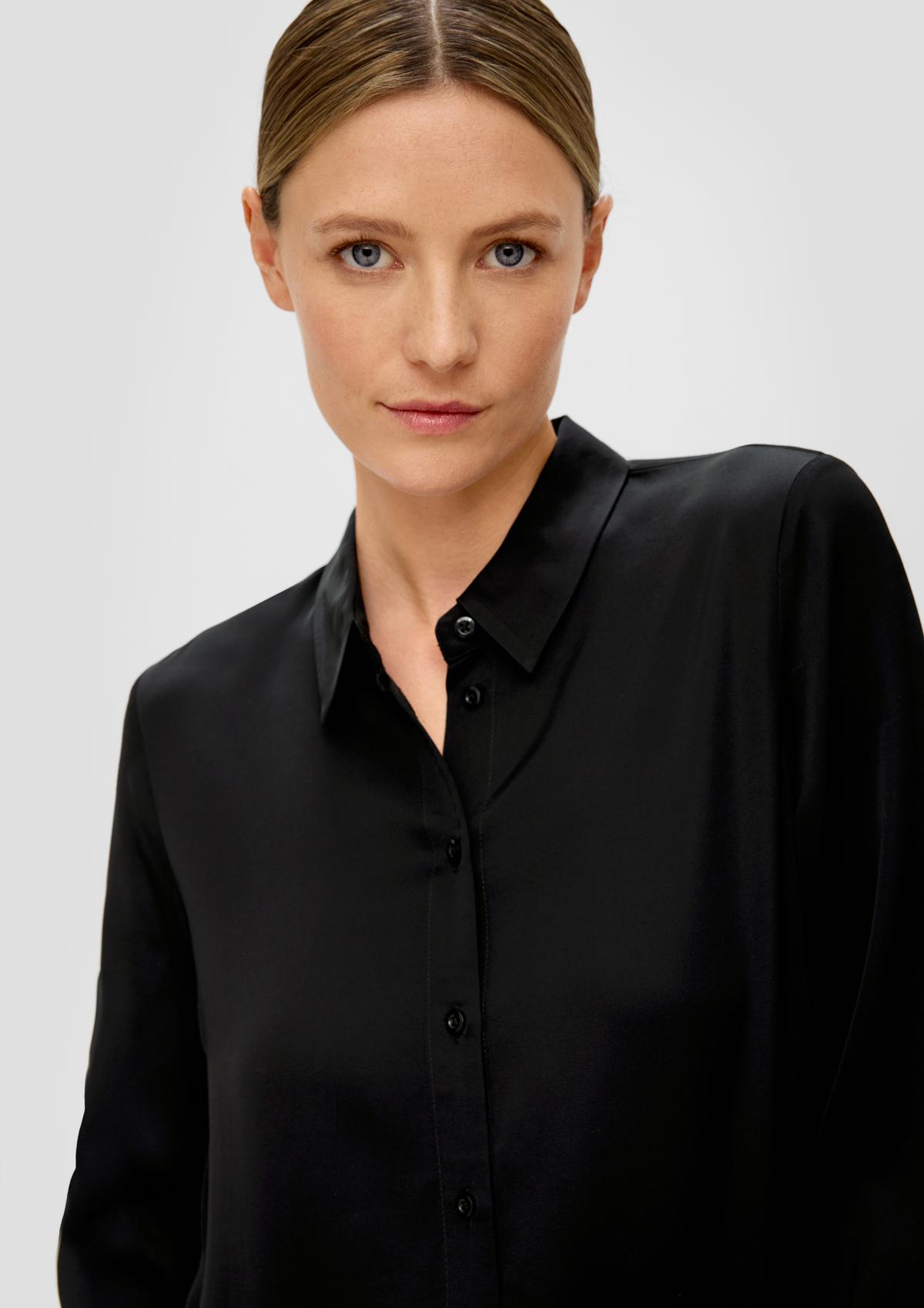 s.Oliver Satin blouse made of pure viscose