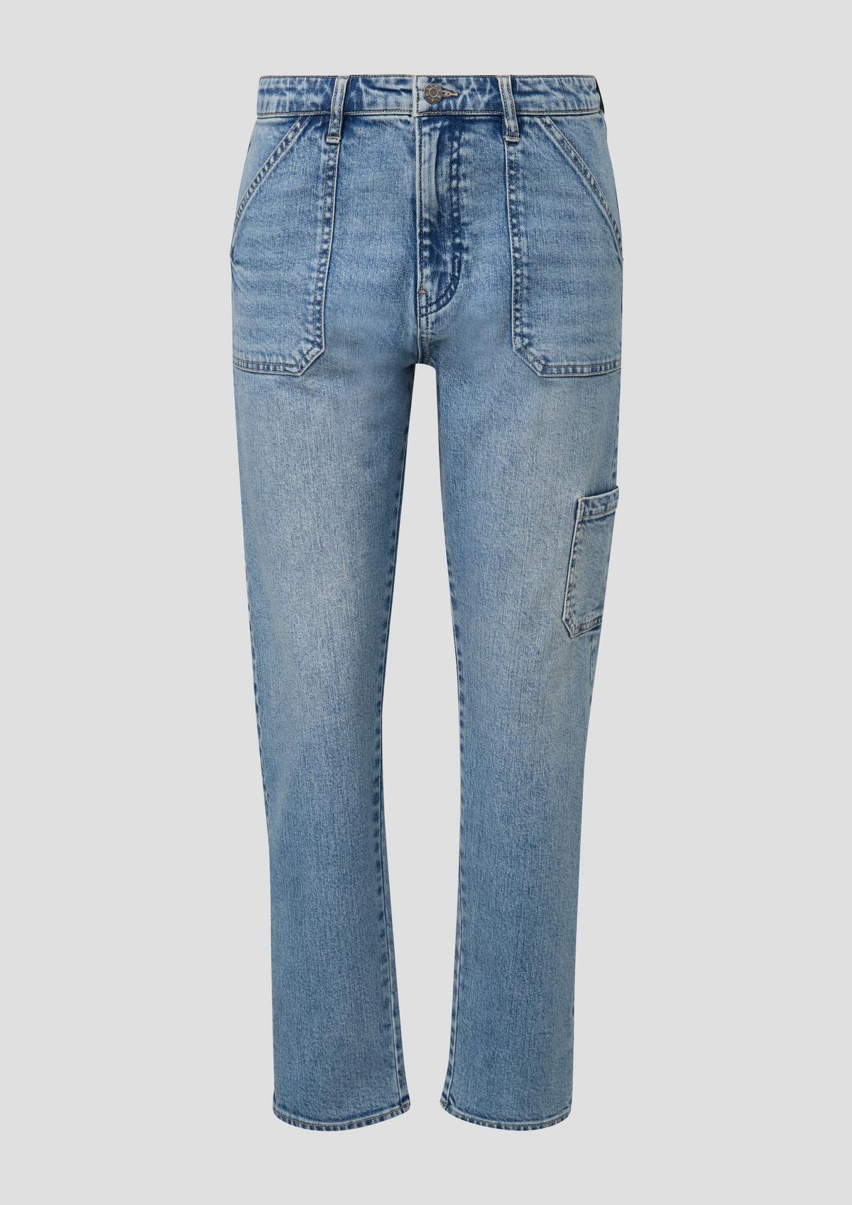 s.Oliver Ankle-length slim boyfriend jeans / relaxed fit / mid rise / straight leg