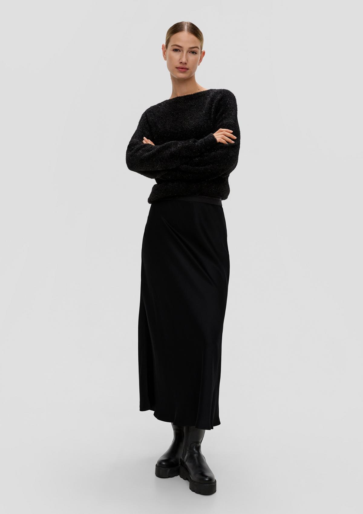 s.Oliver Saténová sukňa s elastickým pásom