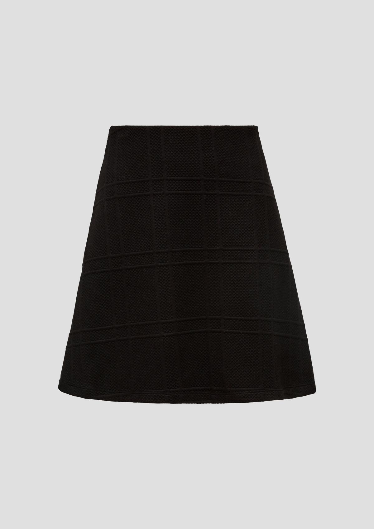 s.Oliver Short jacquard skirt containing viscose
