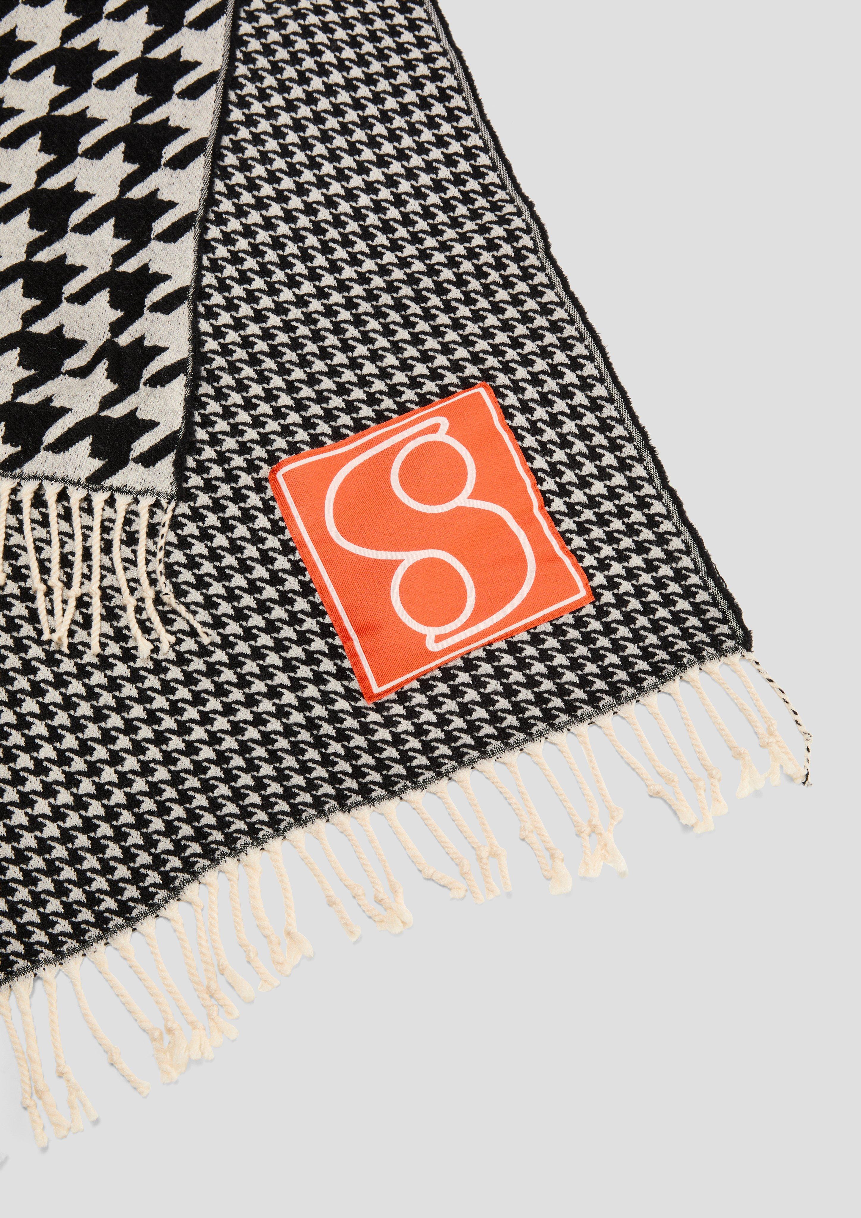 s.Oliver Schal mit Hahnentritt-Muster