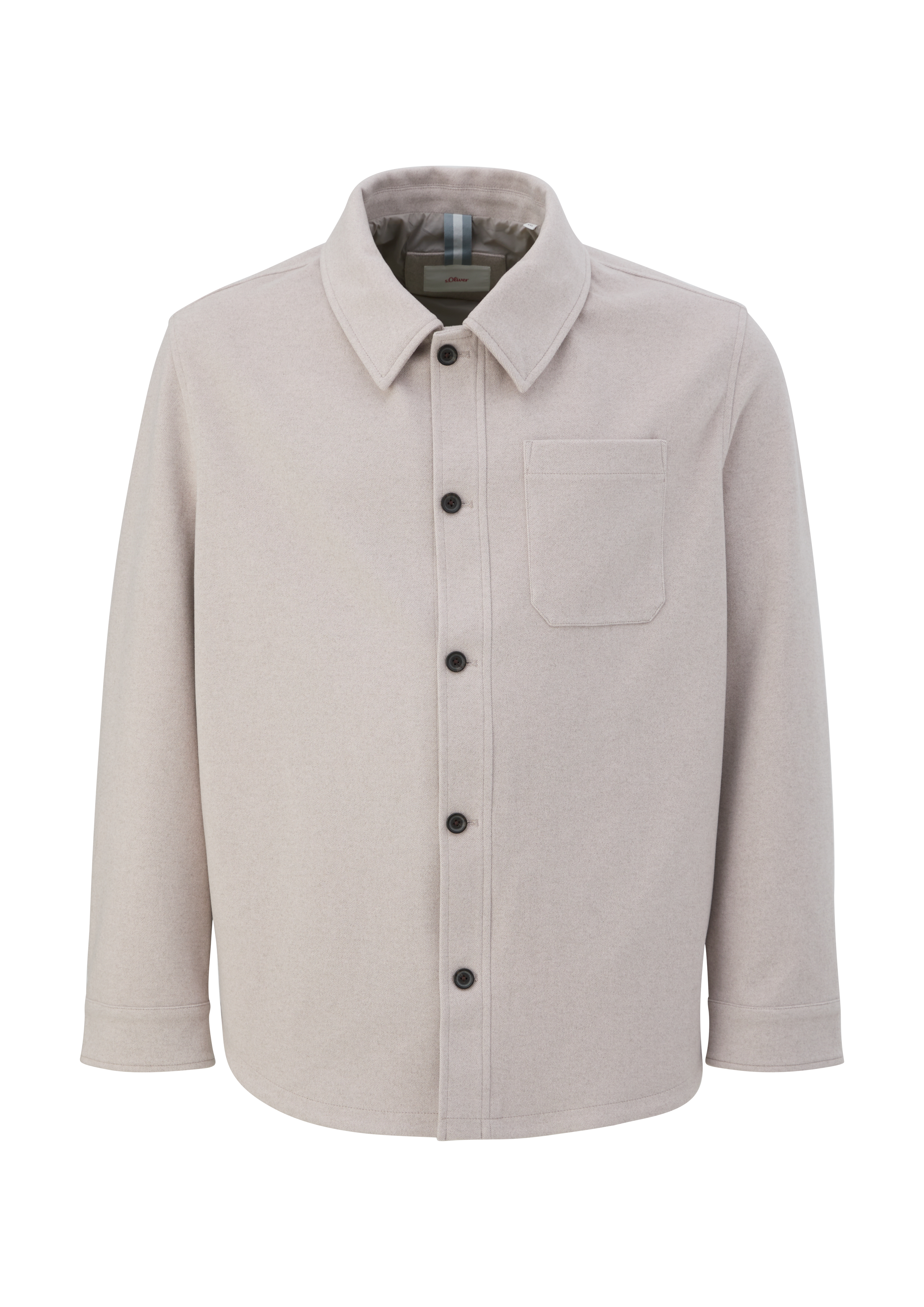 s.Oliver - Overshirt aus Viskosemix, Herren, Beige