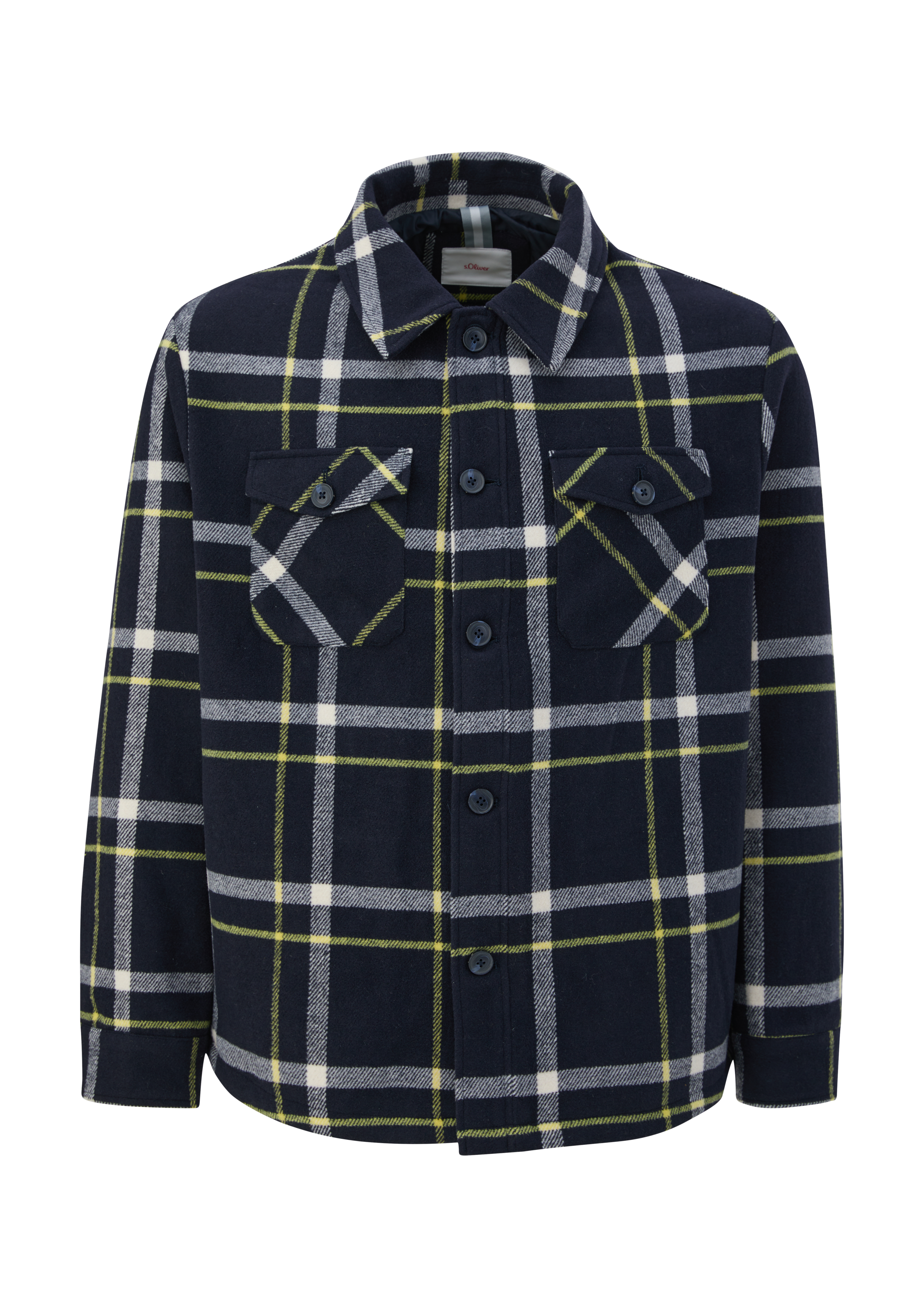 s.Oliver - Overshirt in Flanell-Qualität, Herren, blau