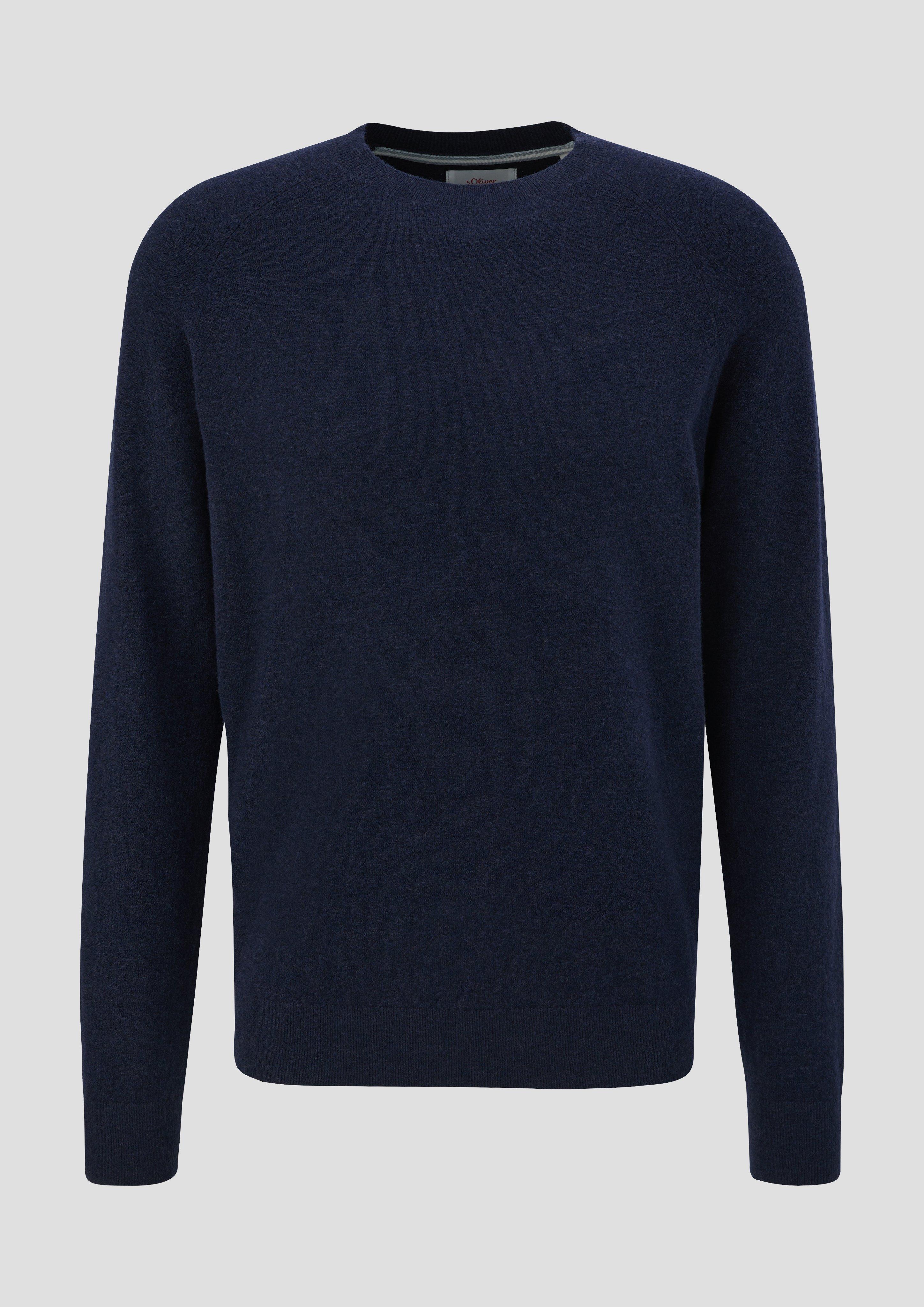 s.Oliver - Pullover aus Wollmix, Herren, blau