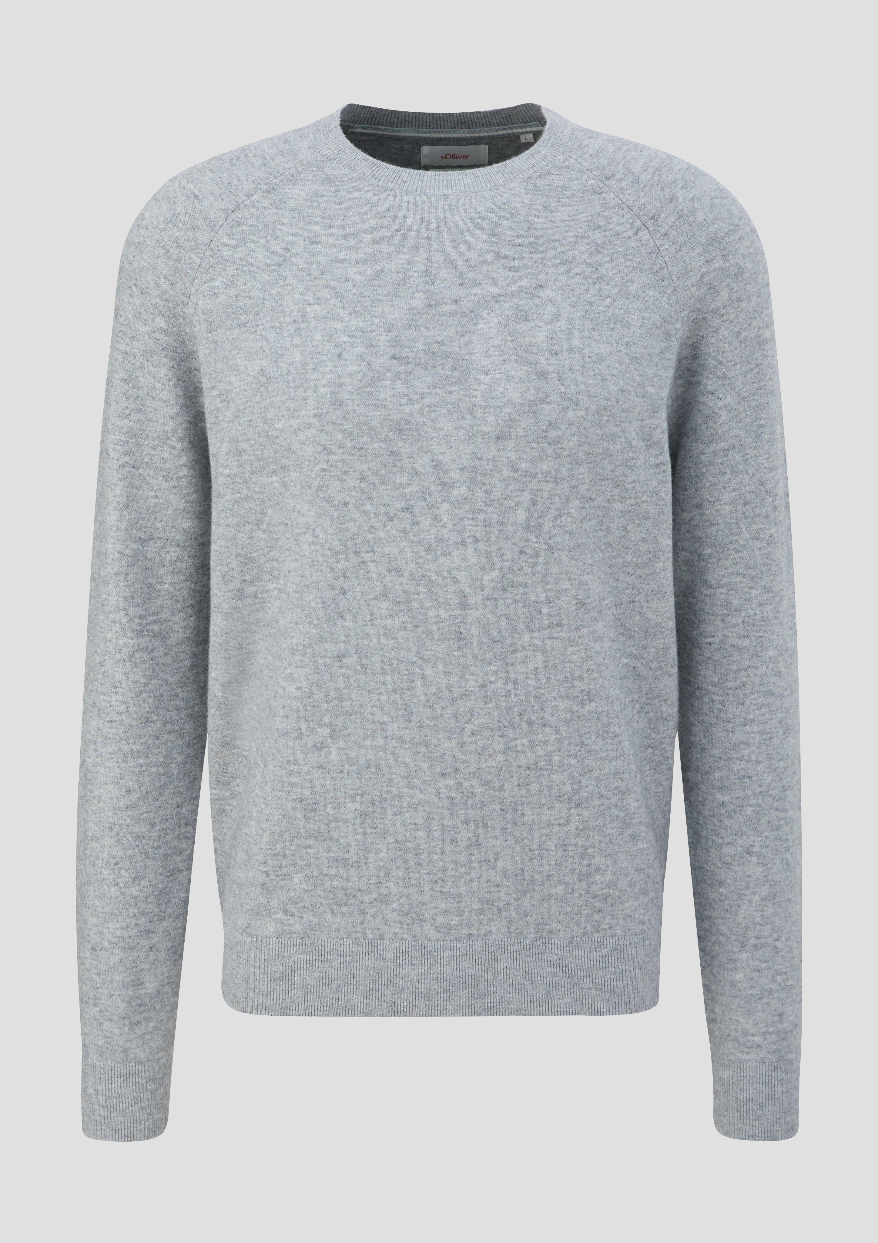 s.Oliver - Pullover aus Wollmix, Herren, grau