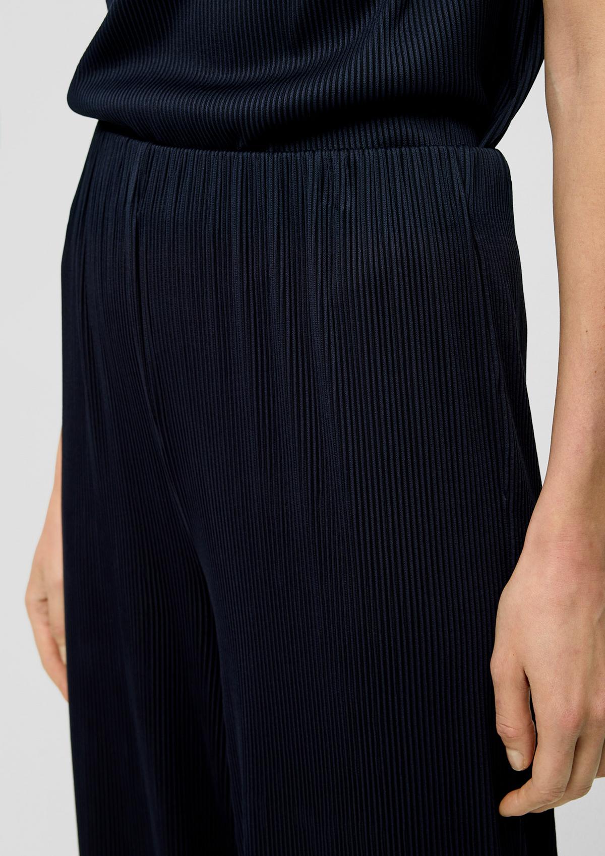 s.Oliver Regular fit: pleated elasticated trousers