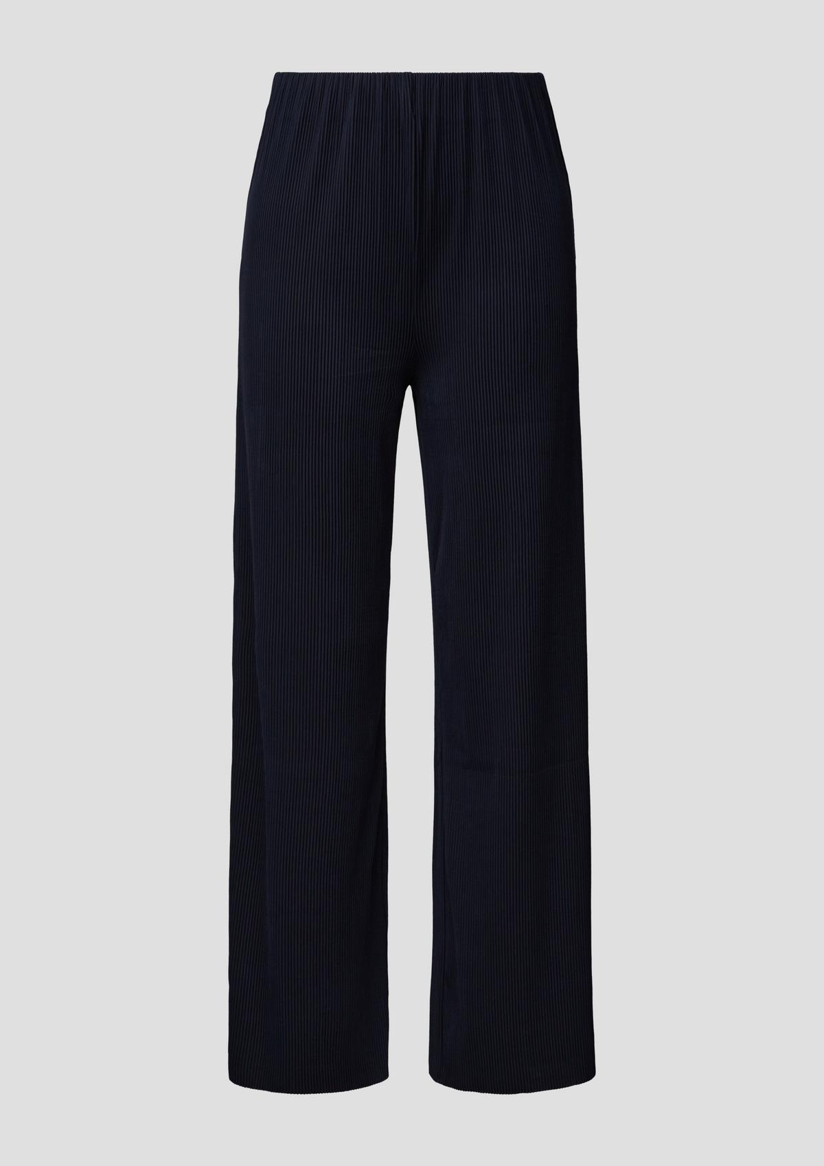 s.Oliver Regular: Plisirane hlače s elastičnim pojasom