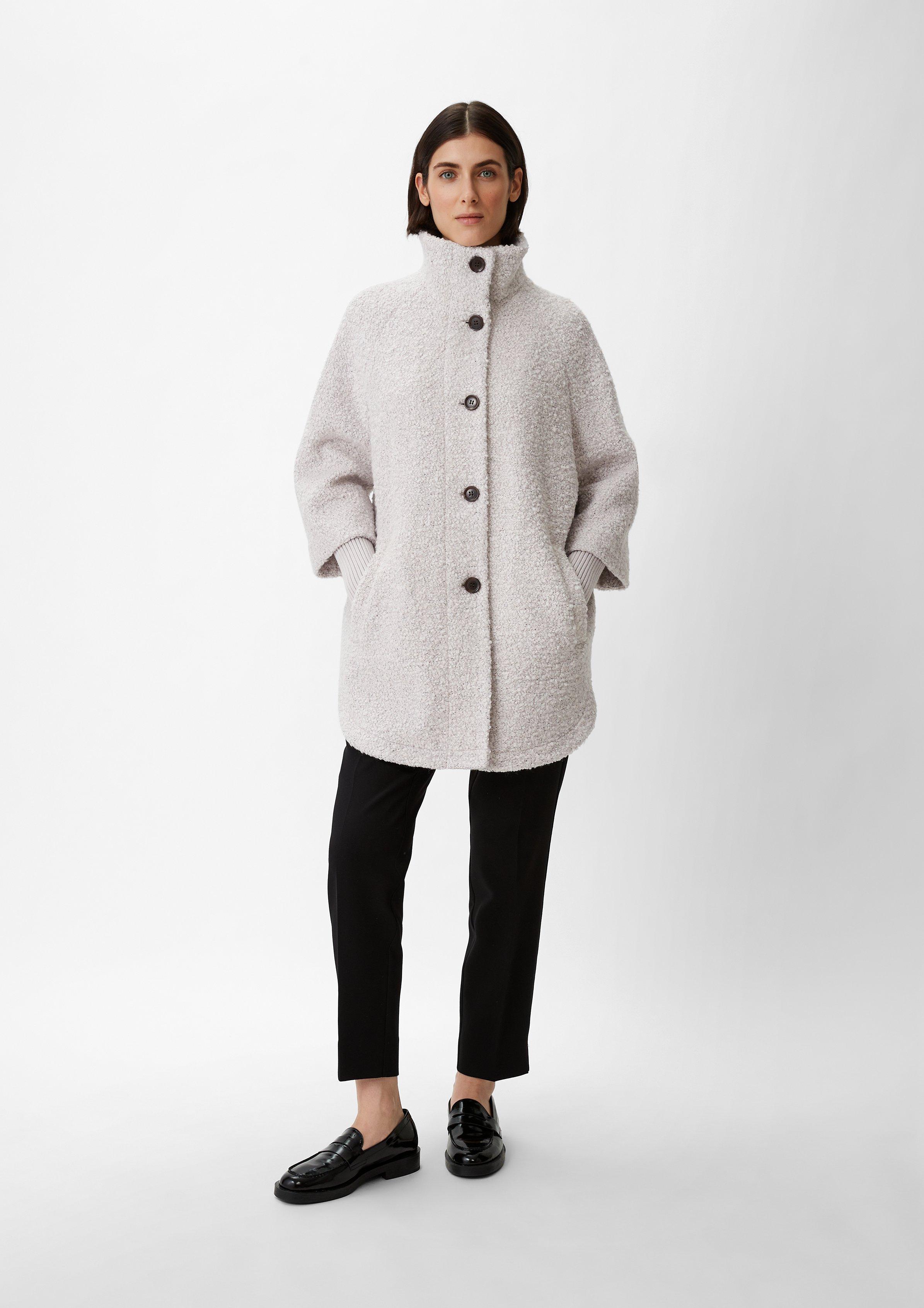 Bouclé jacket - light beige | Comma