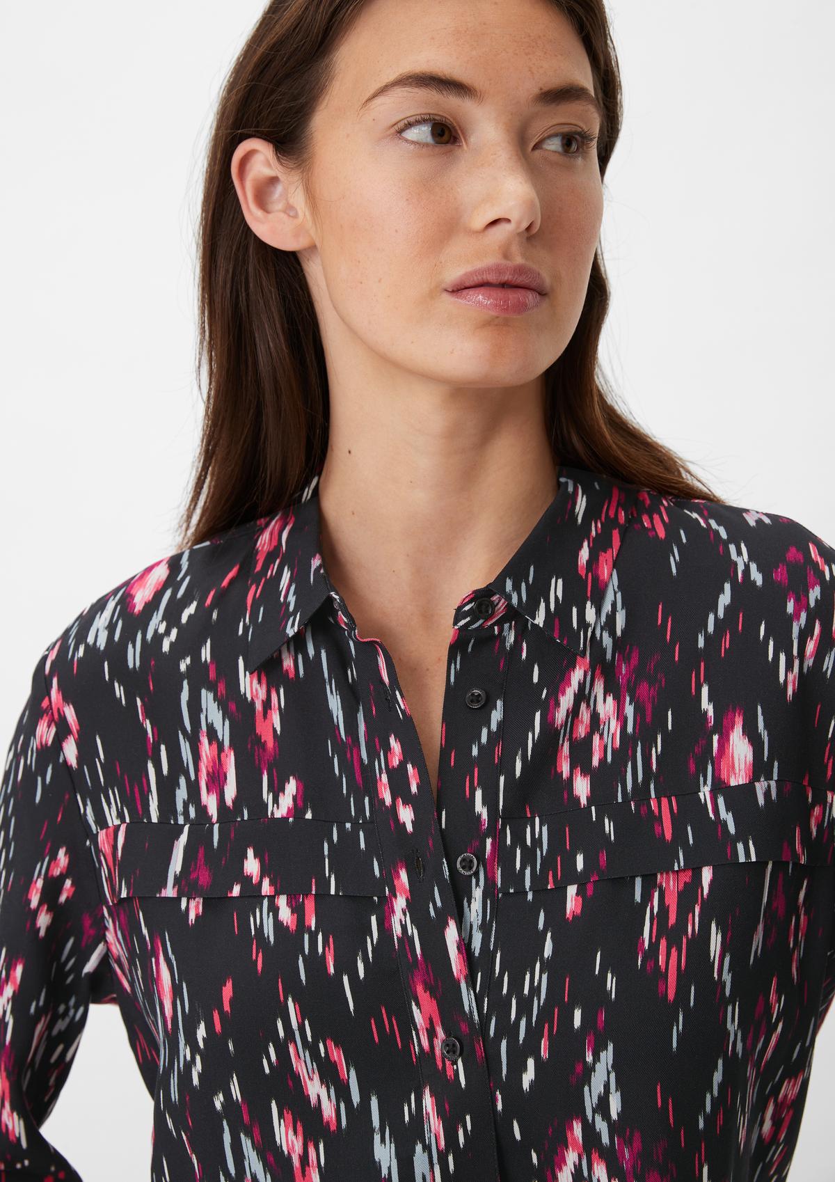 Blouse made of pure viscose - black | Comma