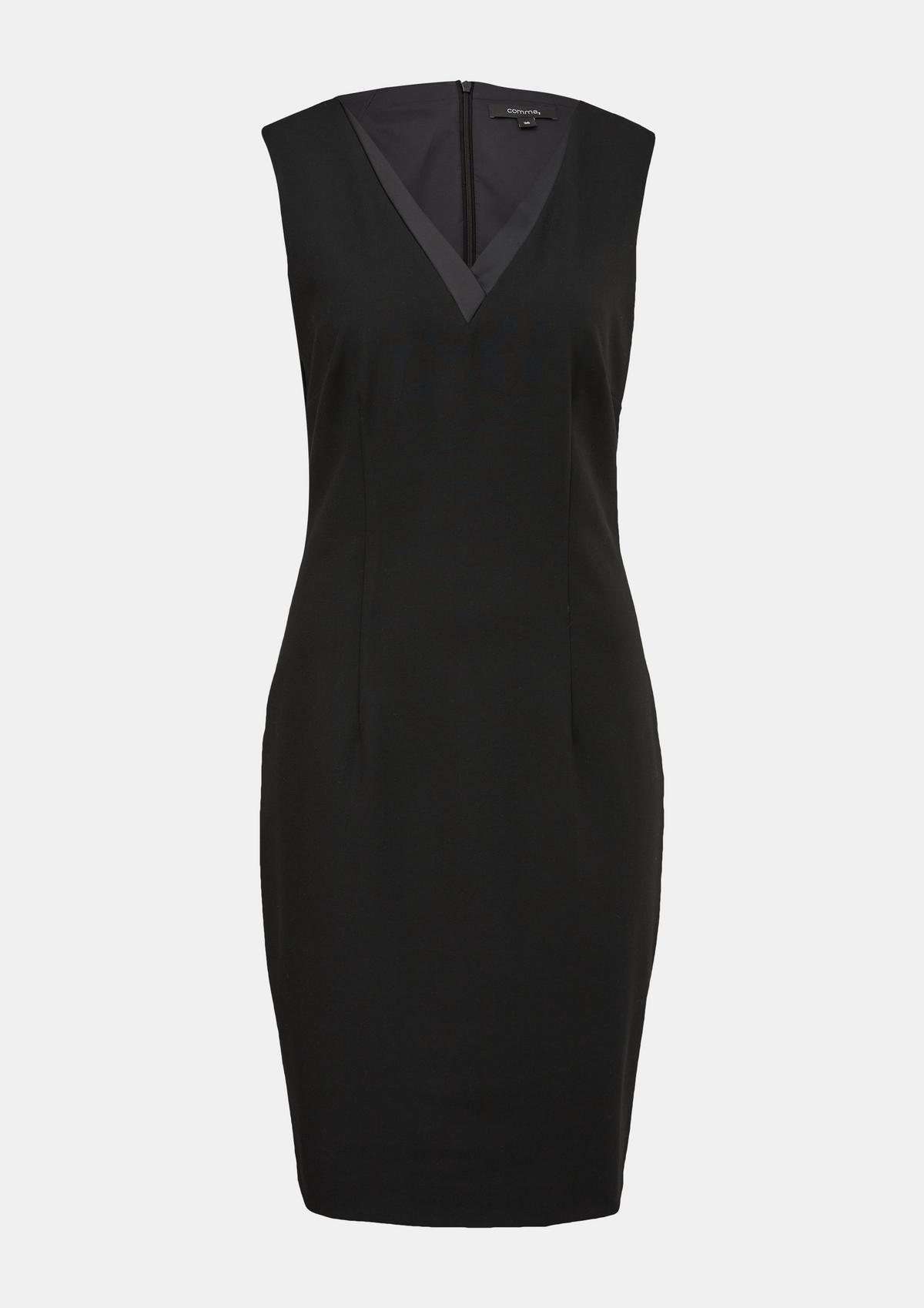 Sheath dress with a V-neckline - black | Comma