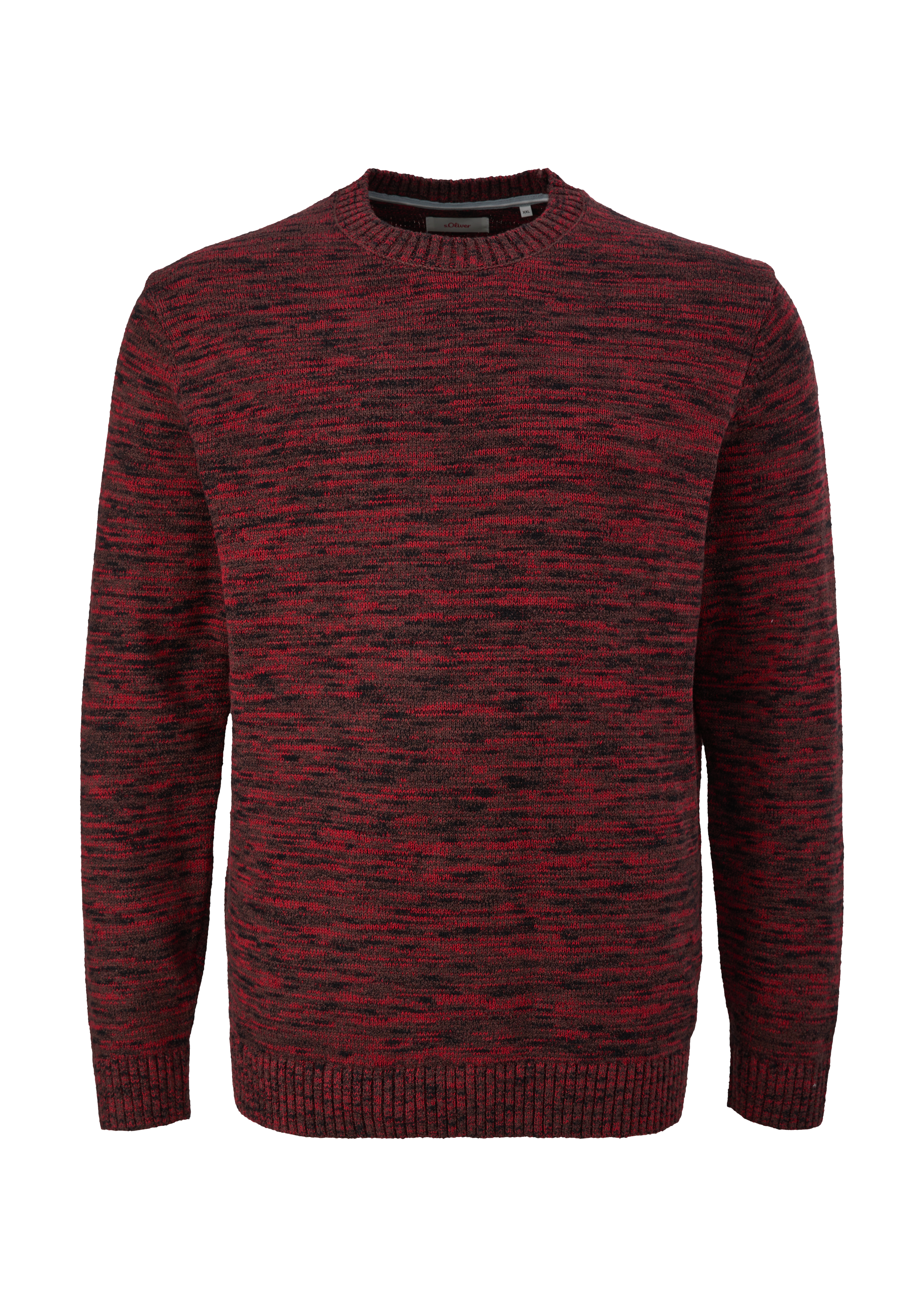 s.Oliver - Strickpullover aus Effektgarn, Herren, Rosa