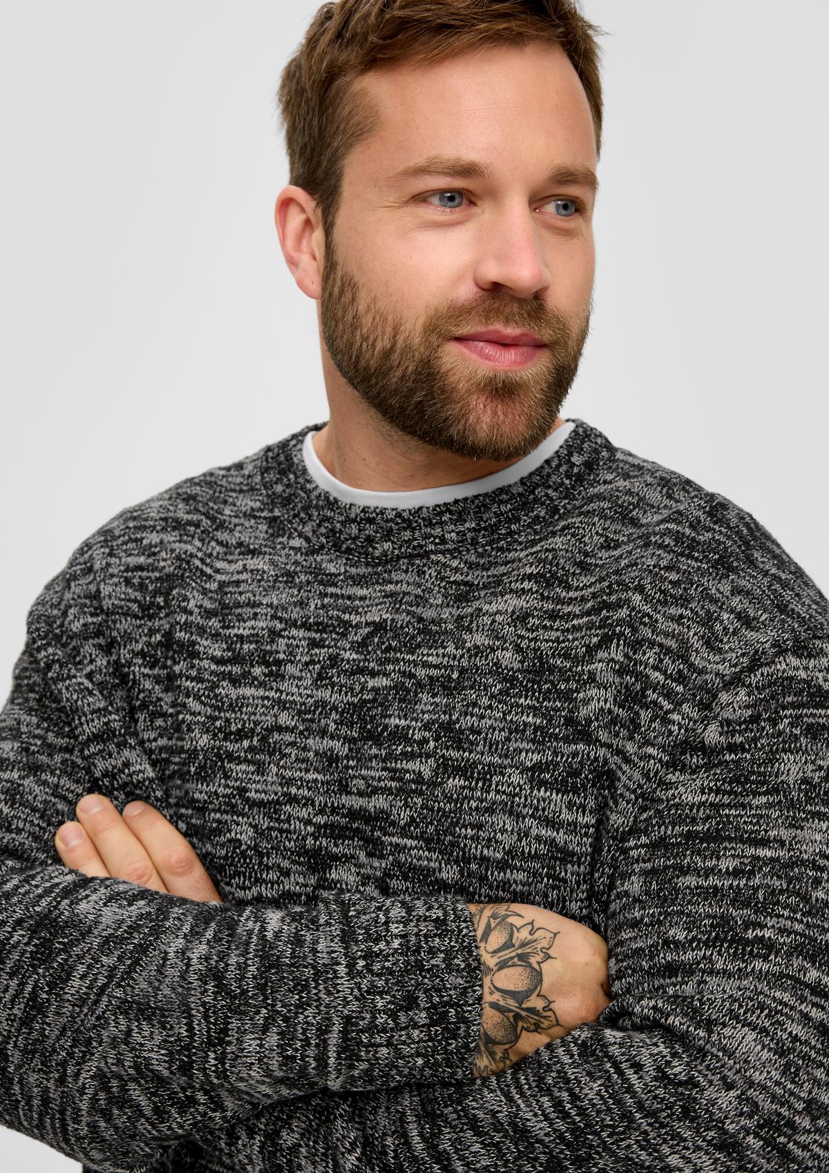 s.Oliver Pleteni pulover od efektnog prediva