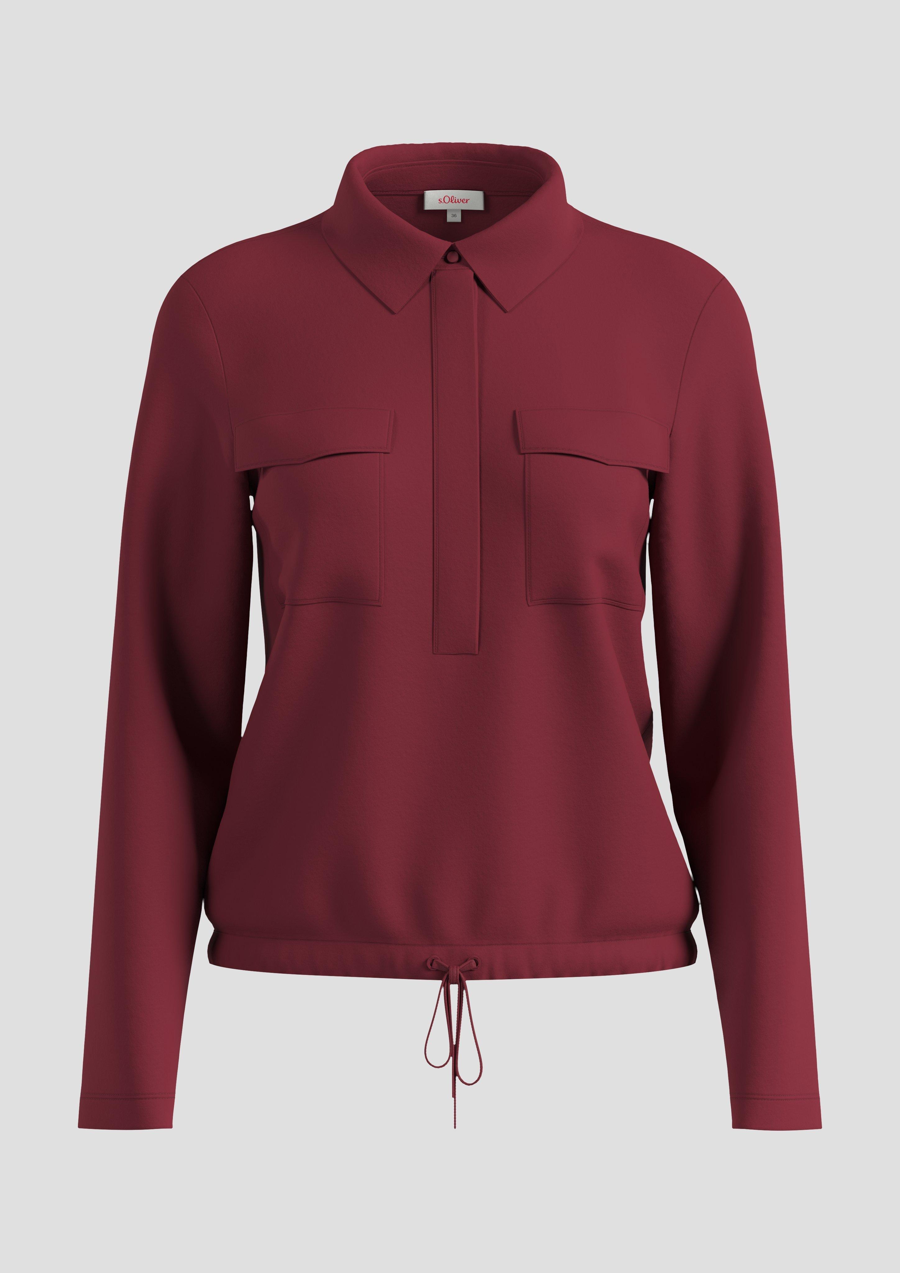 s.Oliver - Longsleeve im Utility-Stil, Damen, rot