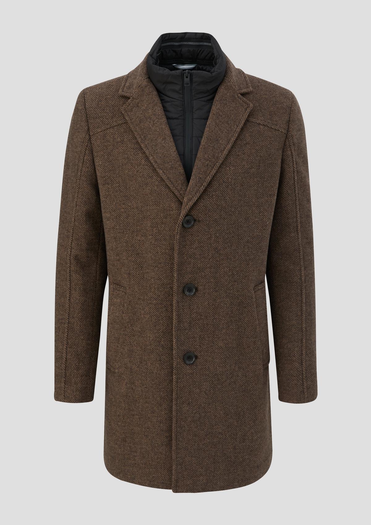 s.Oliver Tweed coat with a removable insert