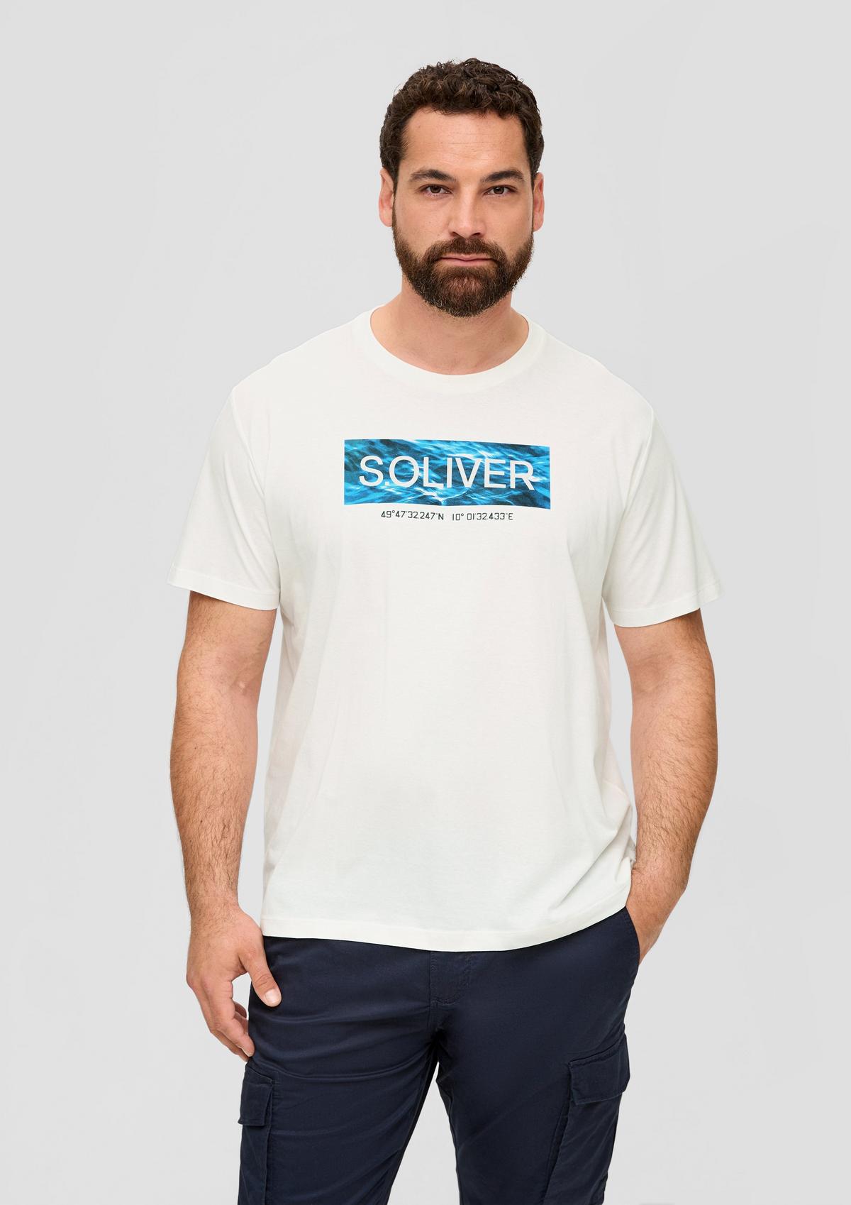 s.Oliver T-shirt en jersey à imprimé sur le devant