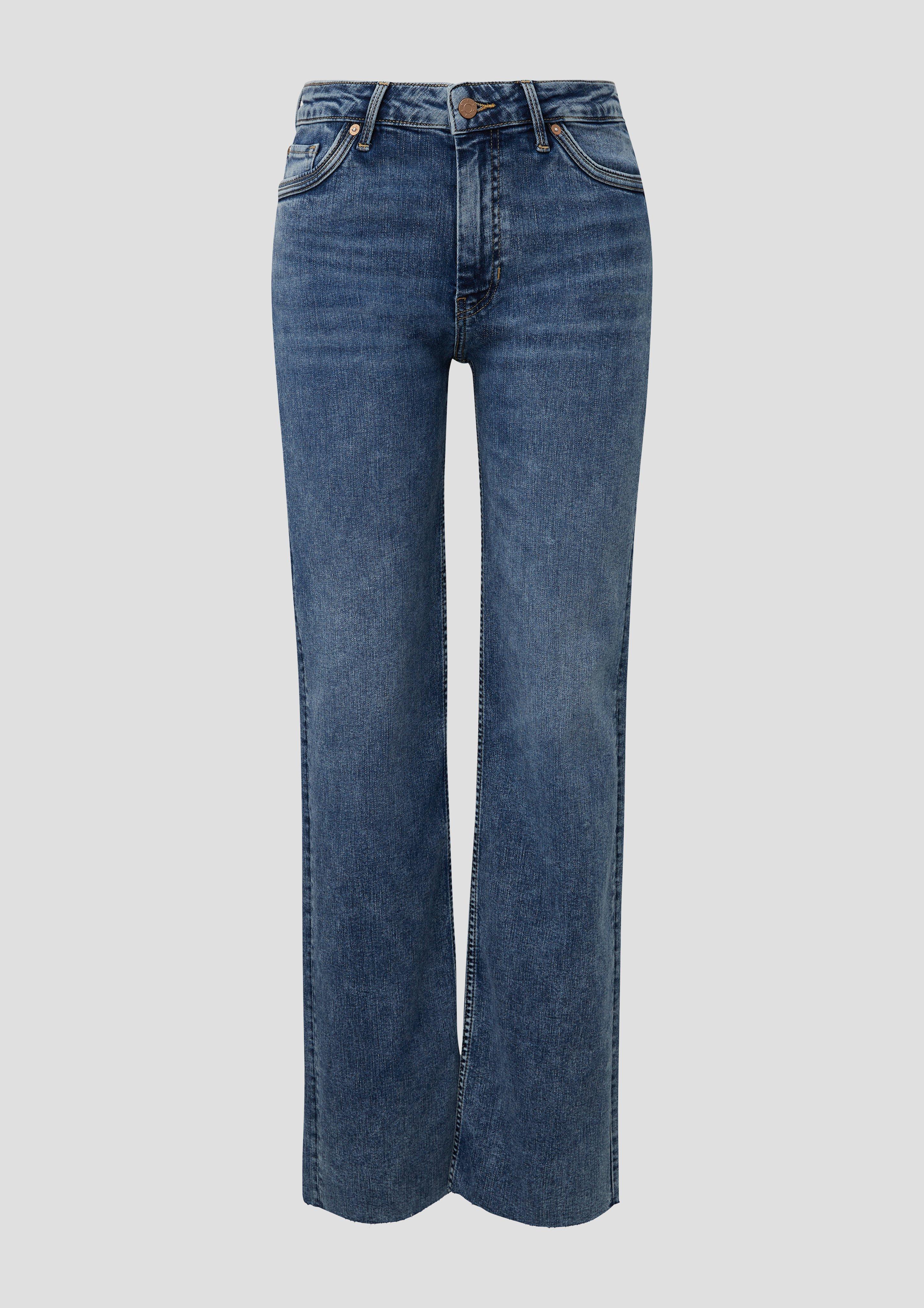 s.Oliver - Regular: Jeans mit Mid rise-Bund, Damen, blau