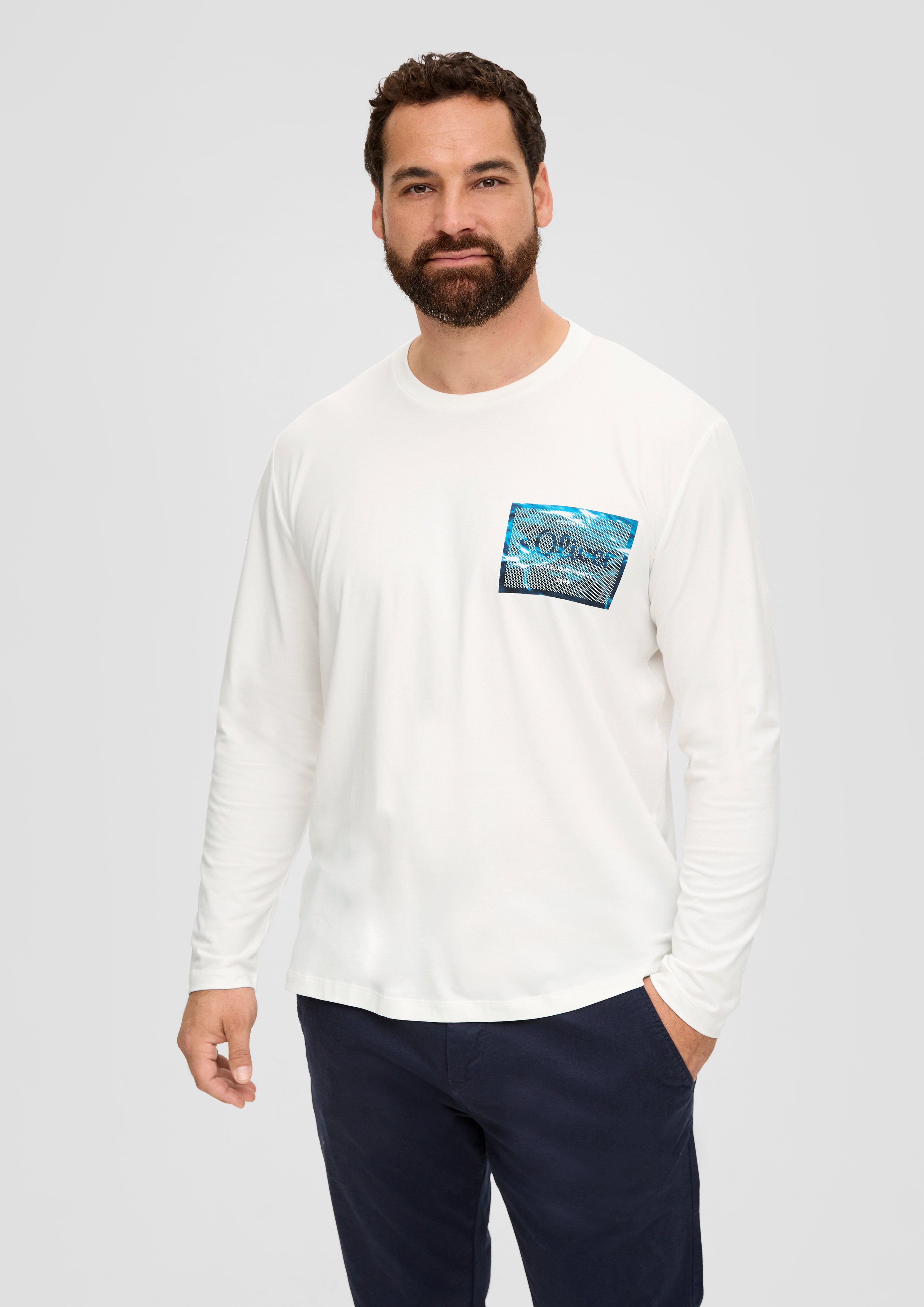 S.Oliver Longsleeve aus Baumwollstretch