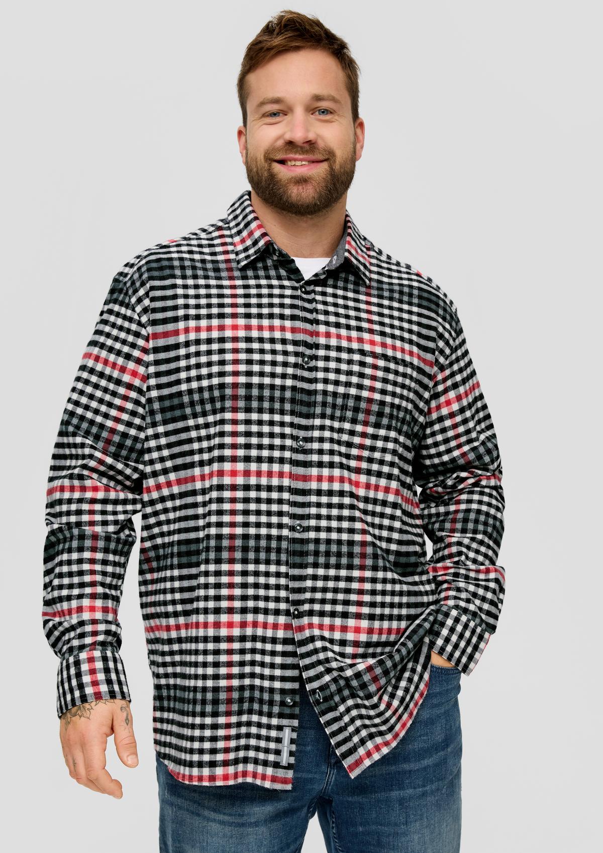 s.Oliver Check shirt in stretch cotton