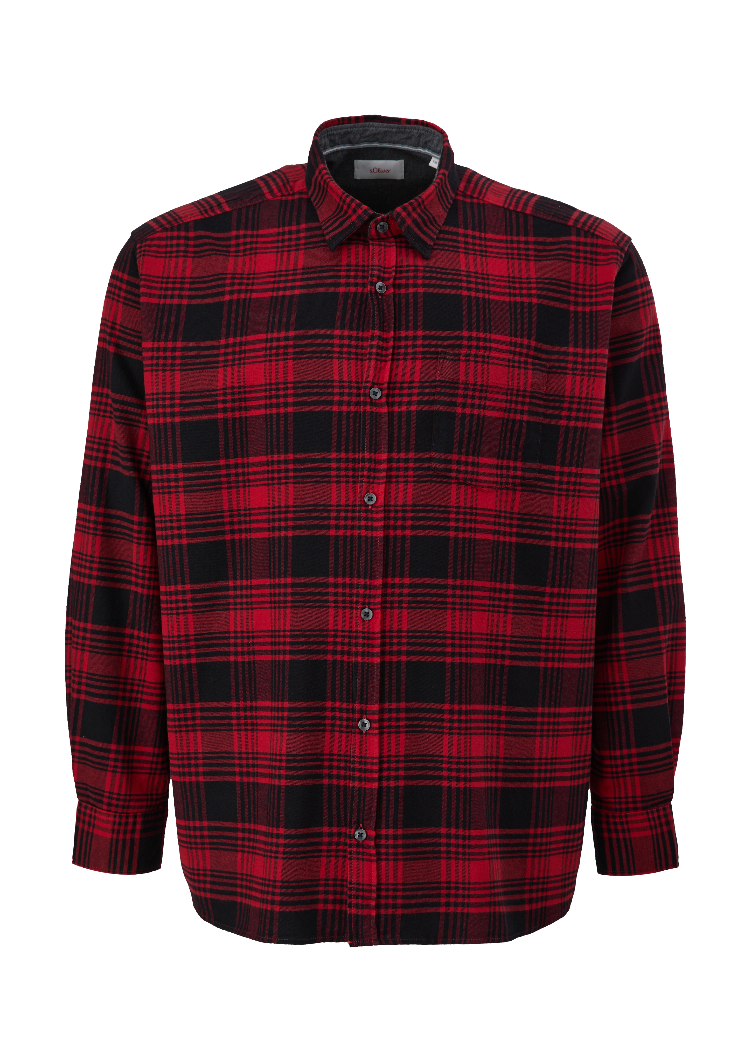 s.Oliver Karohemd aus Baumwollstretch