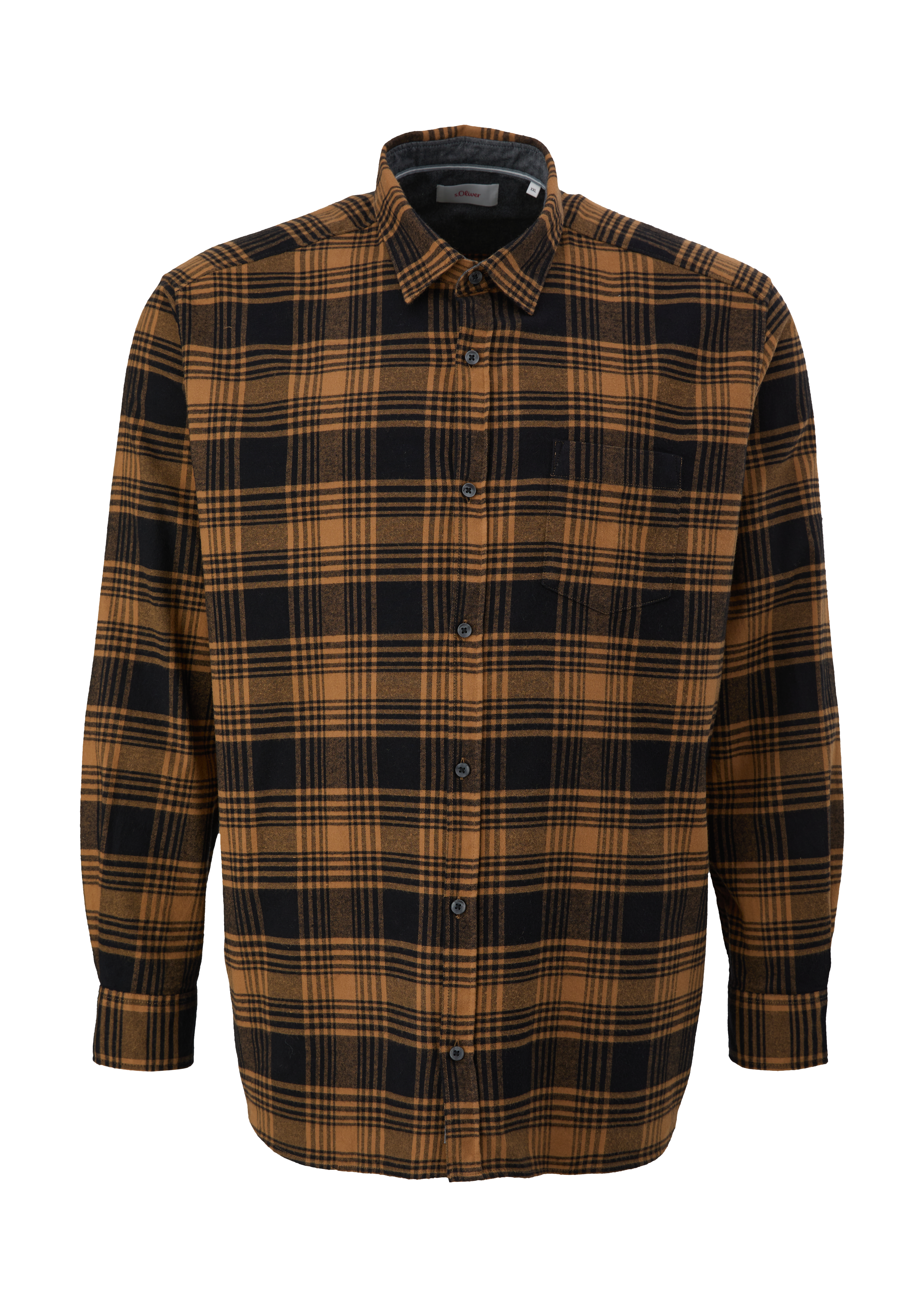 s.Oliver Karohemd aus Baumwollstretch