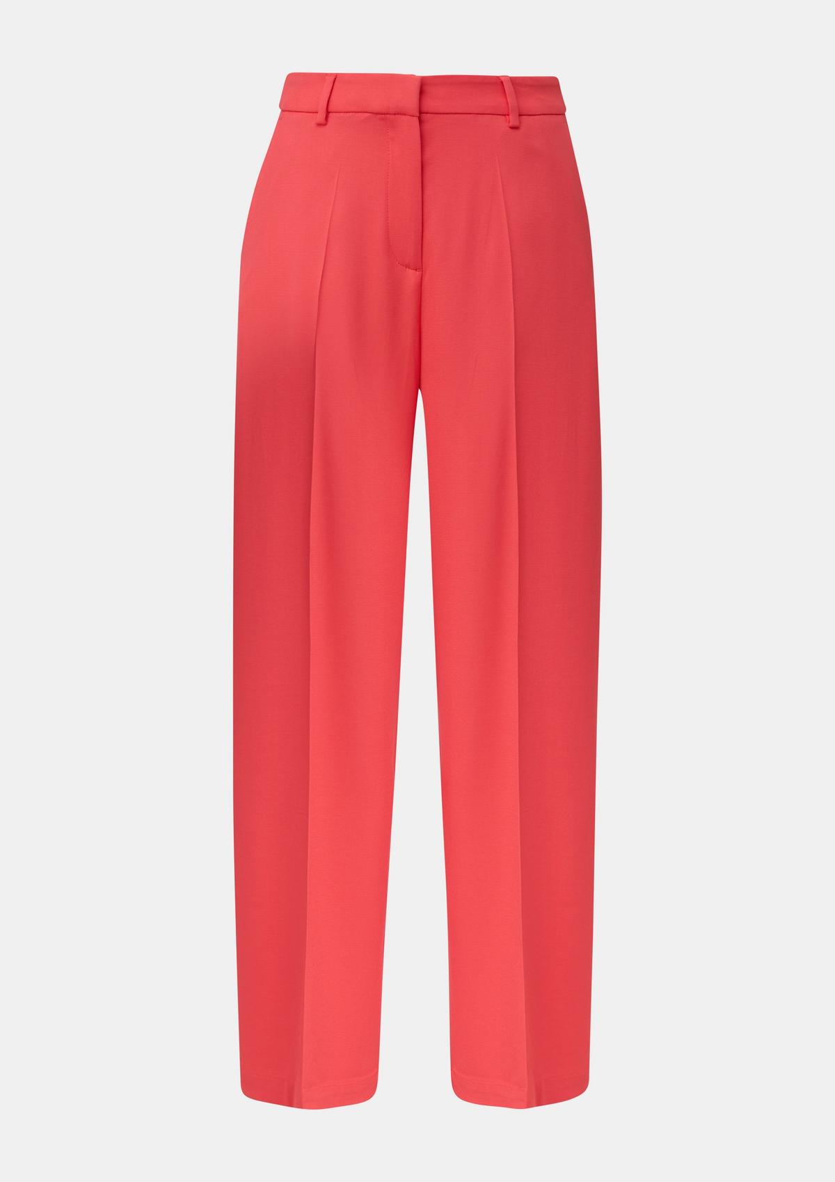 comma Regular fit: twill trousers with a wide leg