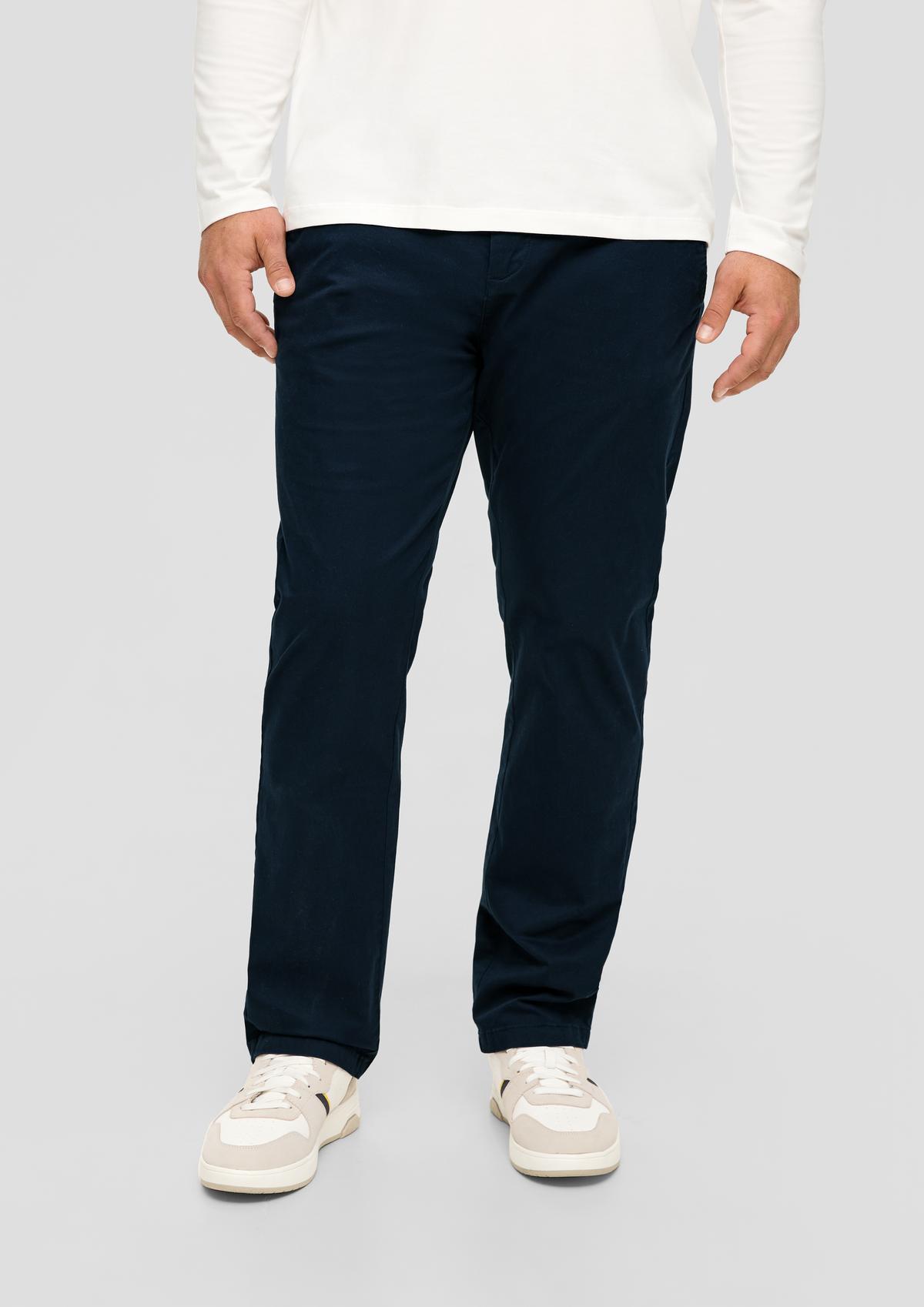 fit: navy cargo-style Relaxed - trousers