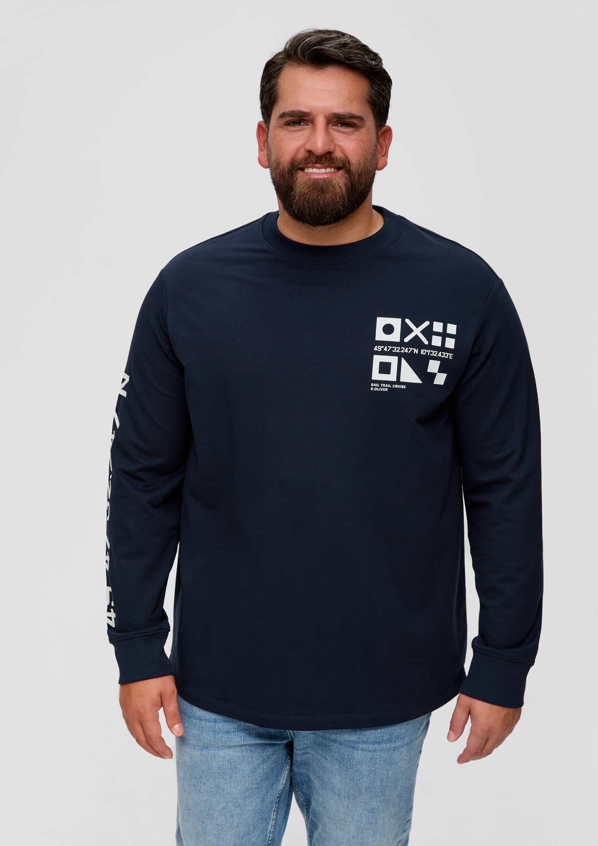 Still By Hand Yak Mix Cotton Sweater Blue | Cultizm