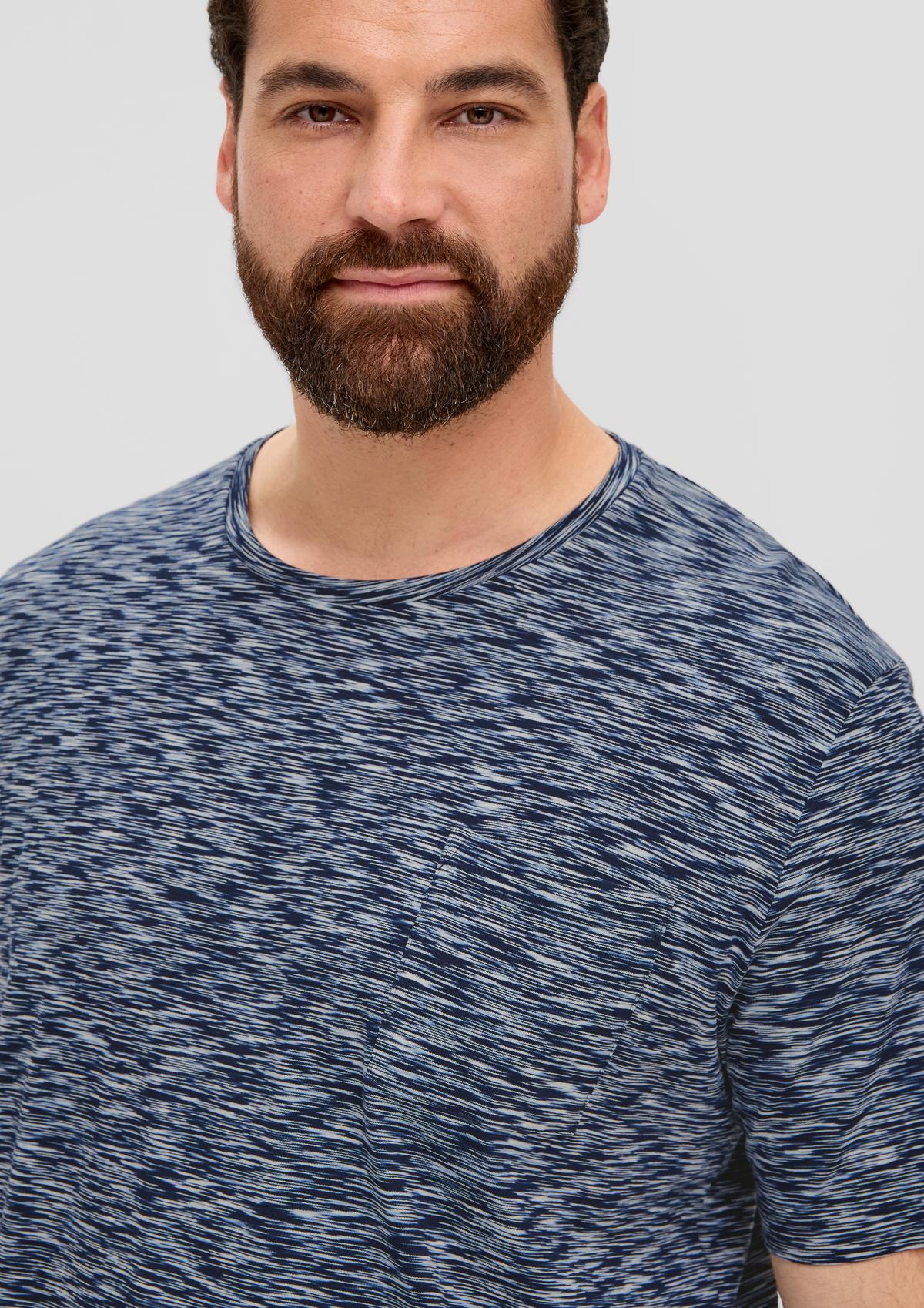 s.Oliver T-shirt en coton à poche-poitrine