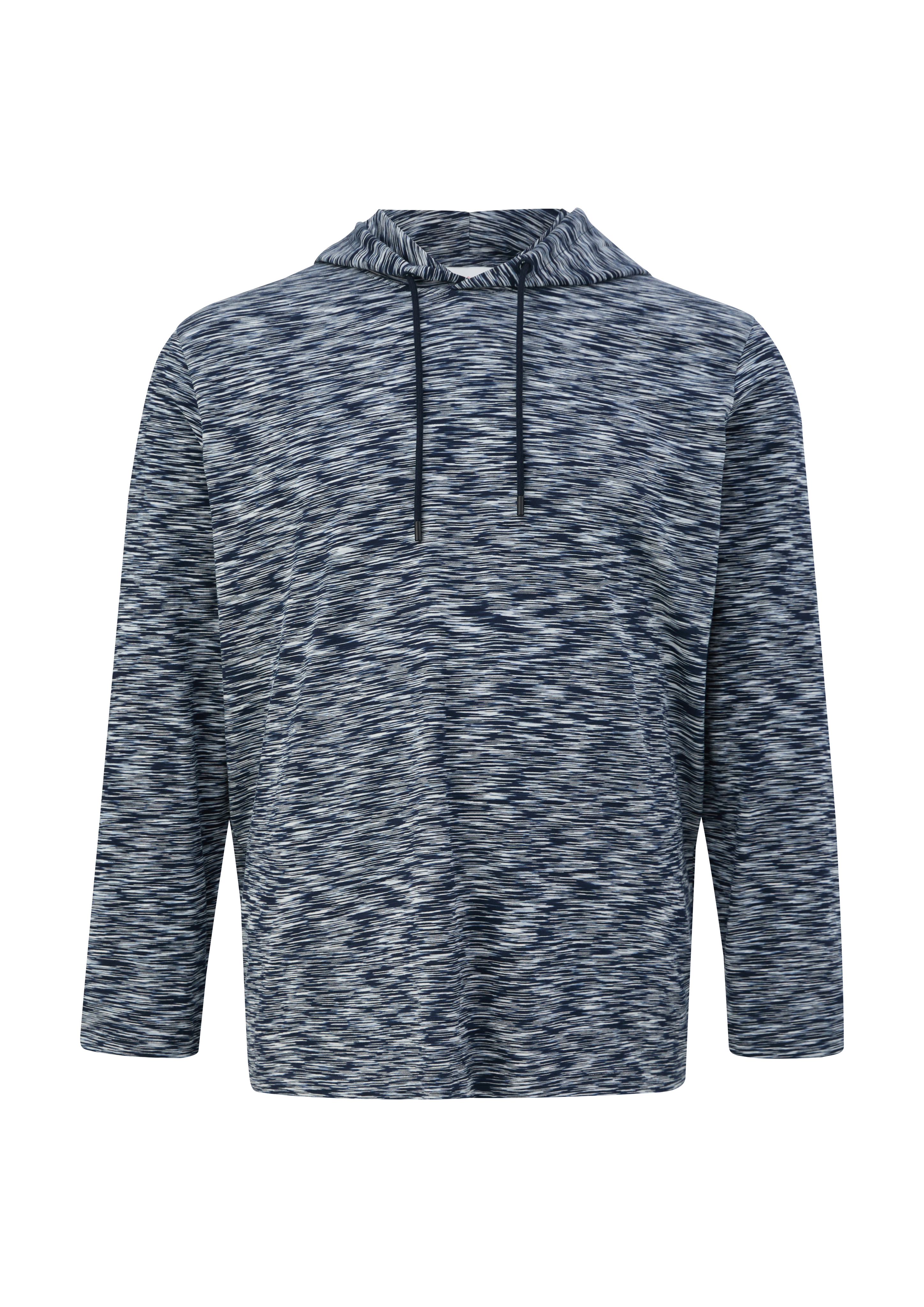 s.Oliver - Longsleeve mit Kapuze, Herren, blau