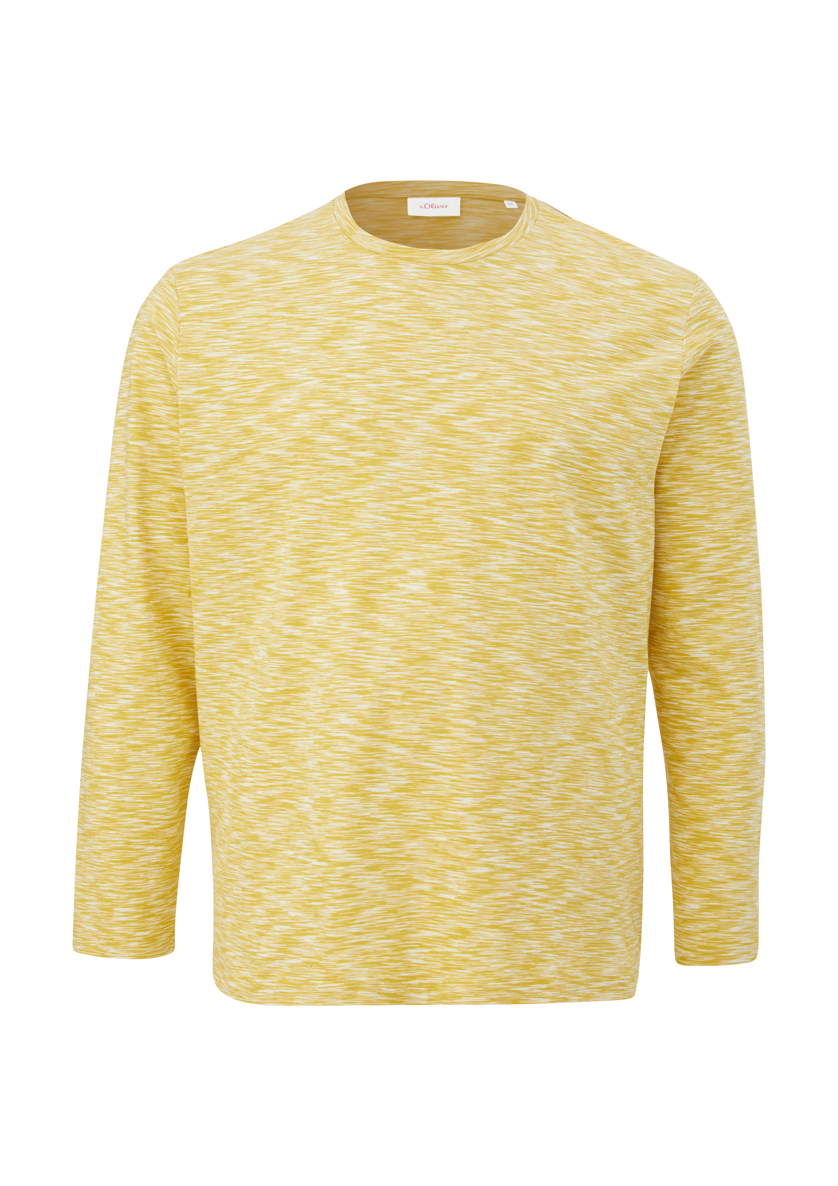 s.Oliver - Longsleeve aus Baumwolle, Herren, gelb