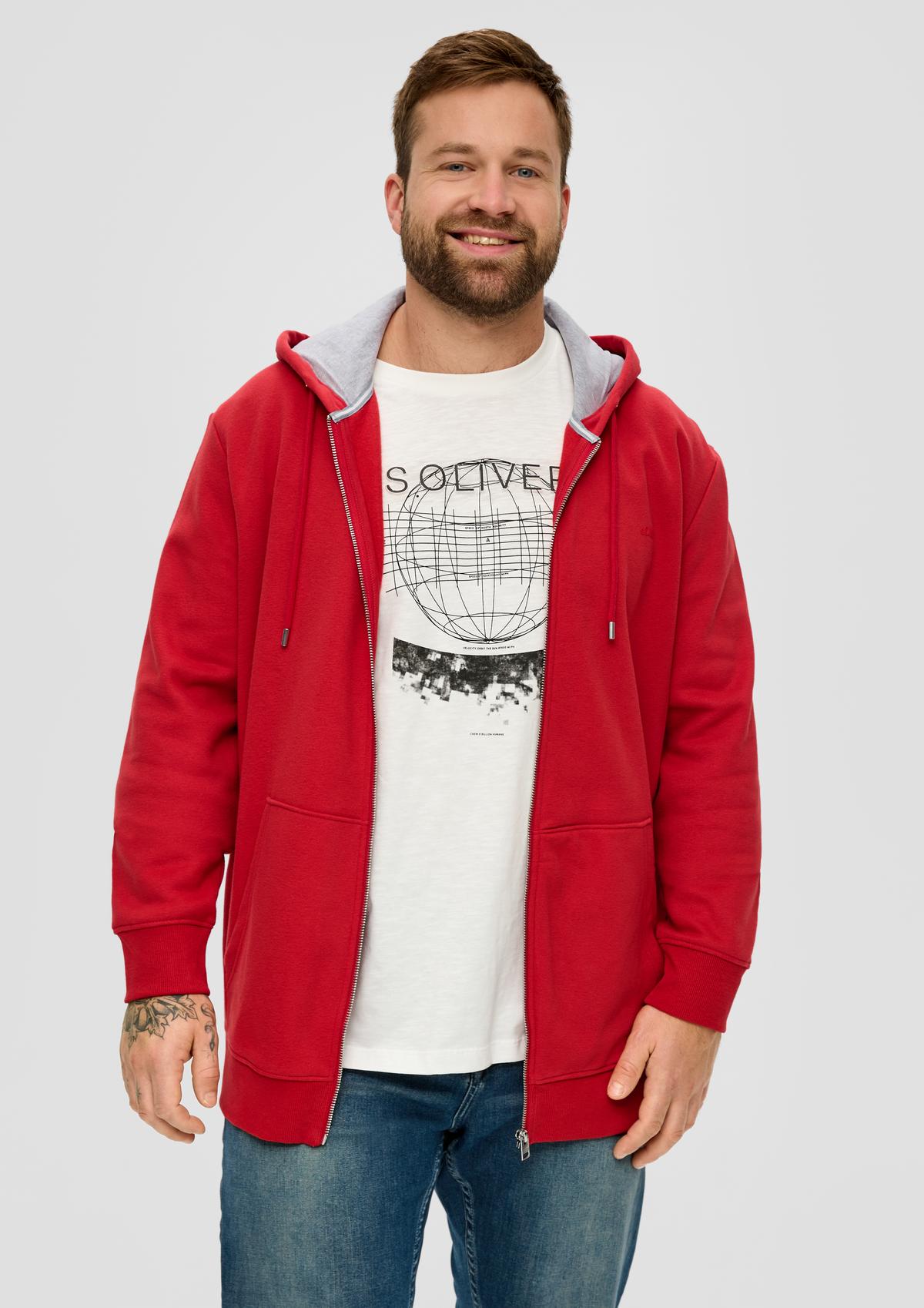 Sweatshirt Jacket - red chilli