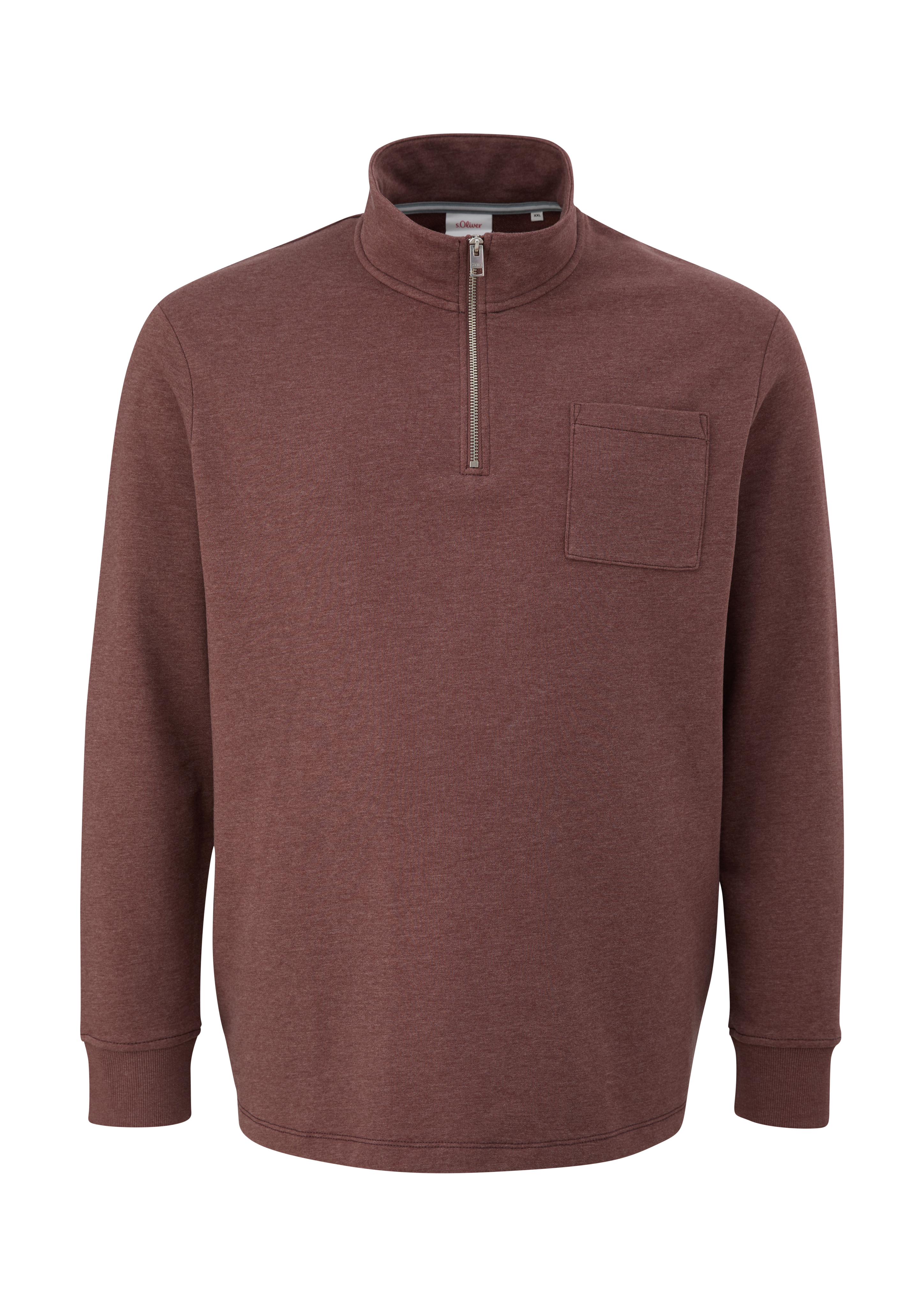 s.Oliver - Sweatshirt mit Brusttasche, Herren, rot