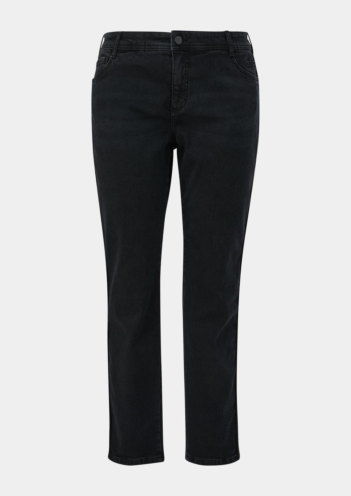 s.Oliver Jeans hlače / kroj Slim Fit / Mid Rise / Slim Leg / odprt / tvil