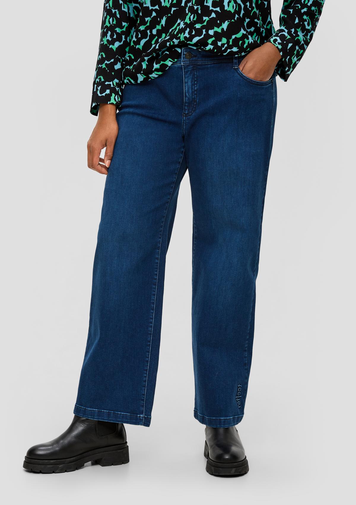 s.Oliver Jeans hlače/kroj Regular Fit/Mid Rise/široke hlačnice