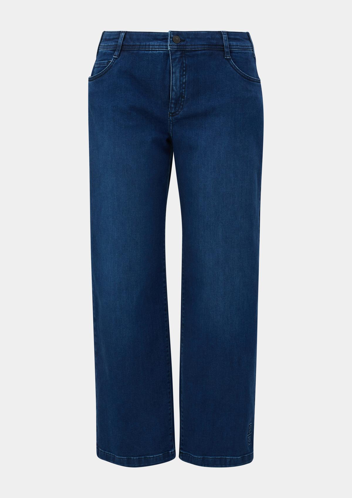 s.Oliver Jeans hlače / kroj Regular Fit/ Mid Rise / ravne hlačnice / tvil