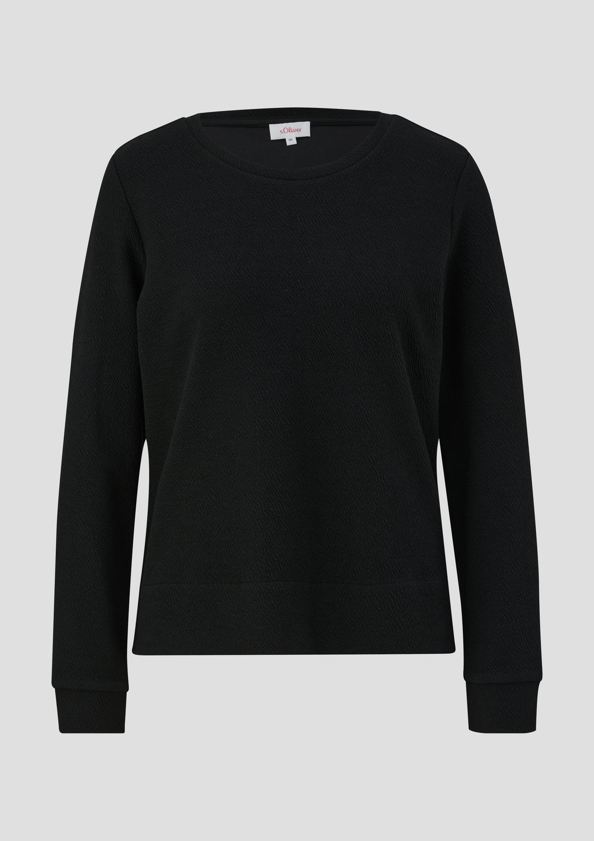 s.Oliver Double-faced sweatshirt with viscose