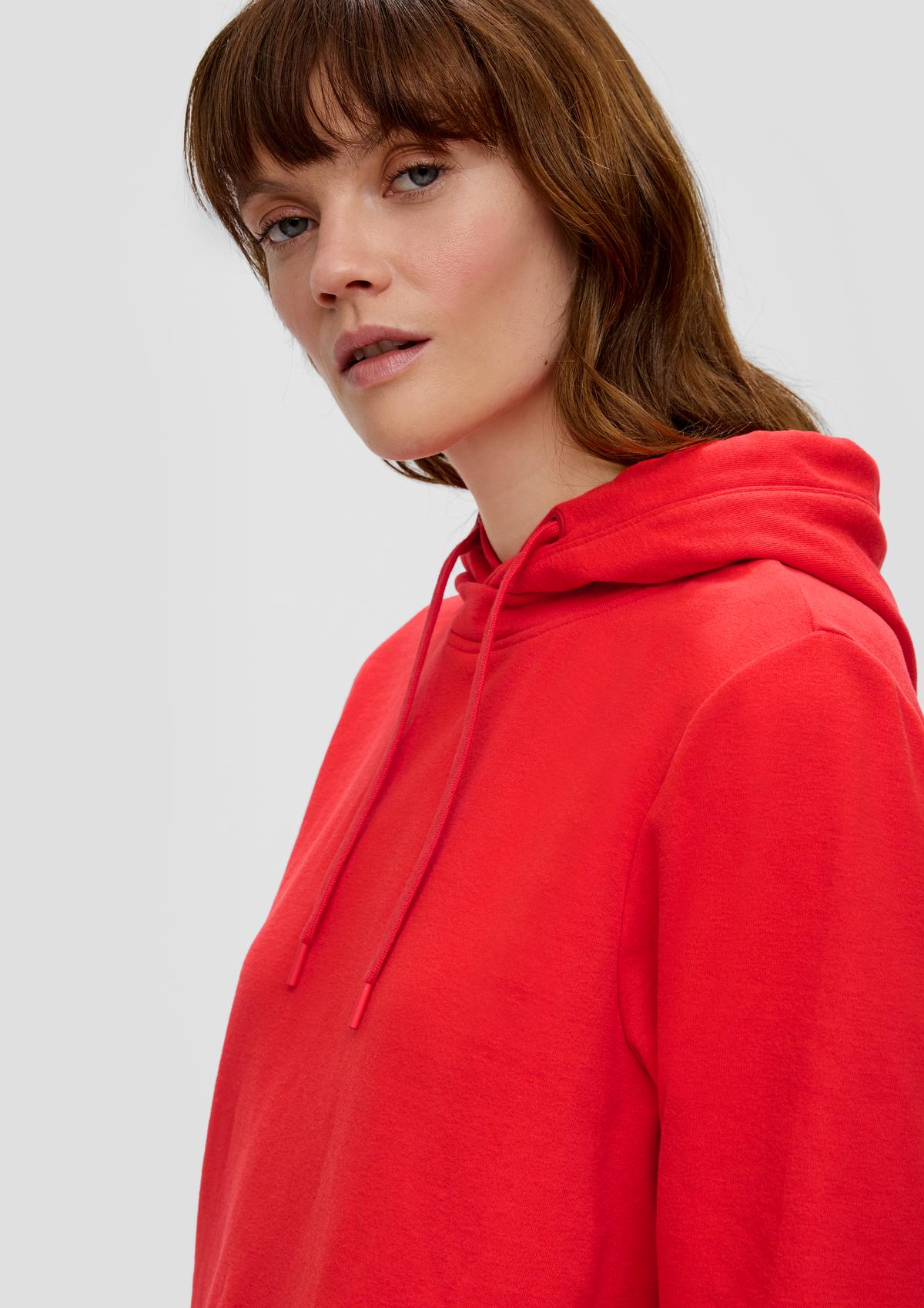 s.Oliver Hooded sweatshirt in a cotton blend